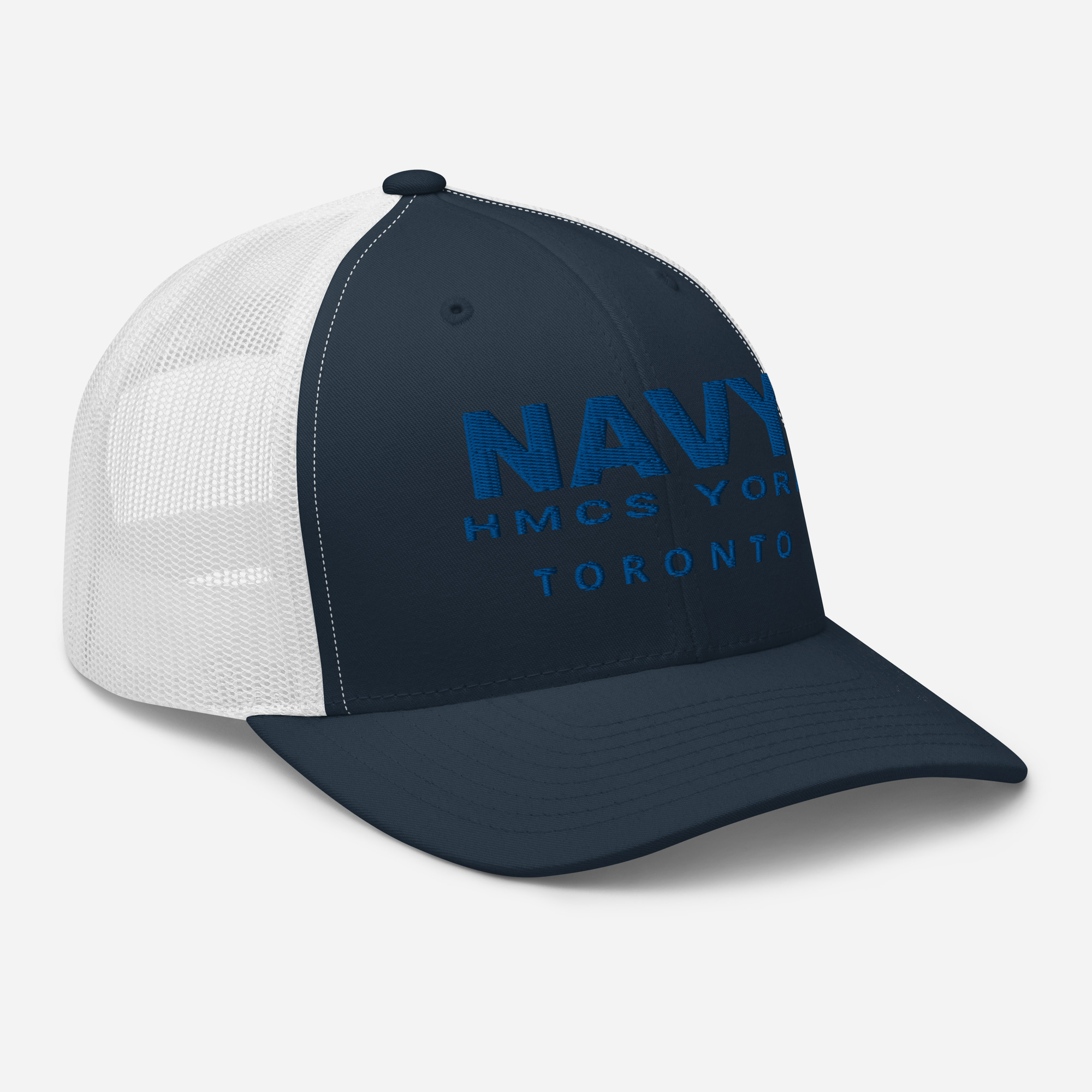 NAVY HMCS YORK Trucker Cap (Blue Thread) - Image 16