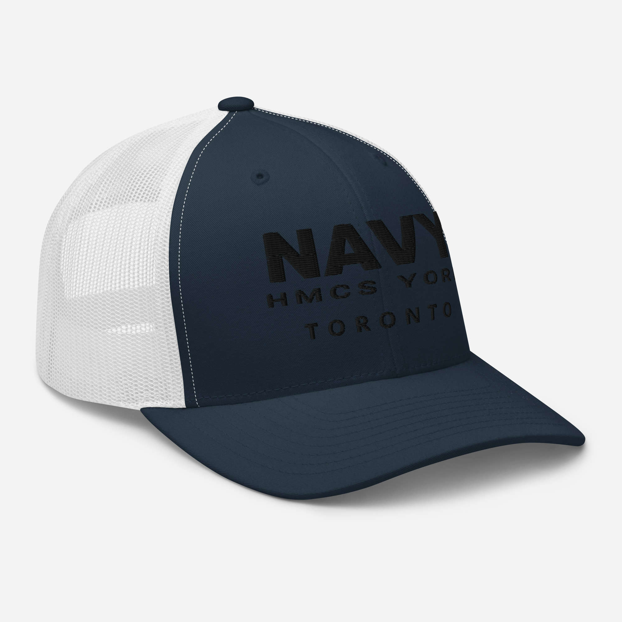 NAVY HMCS YORK Trucker Cap (Black Thread) - Image 9