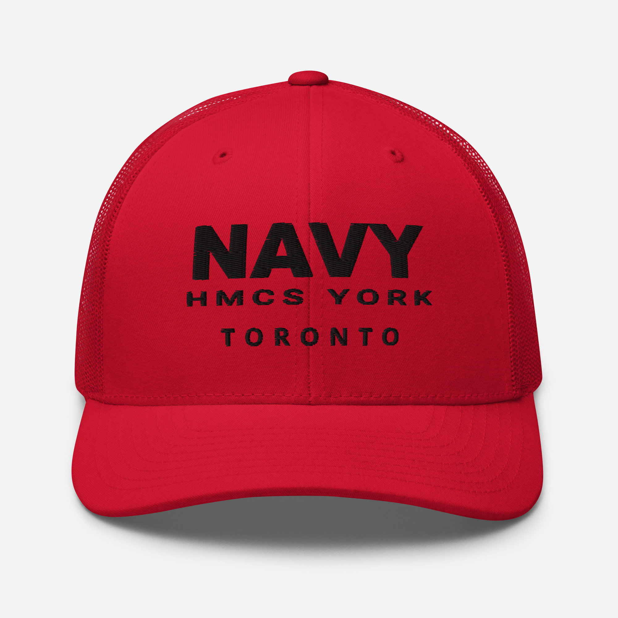 NAVY HMCS YORK Trucker Cap (Black Thread) - Image 15