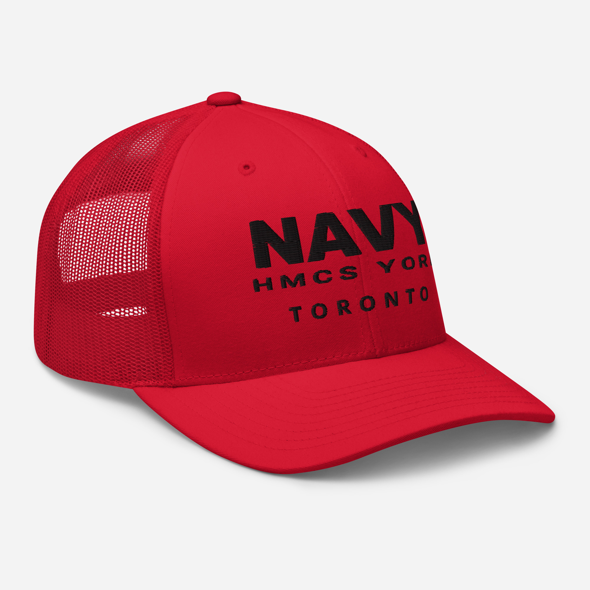 NAVY HMCS YORK Trucker Cap (Black Thread) - Image 17