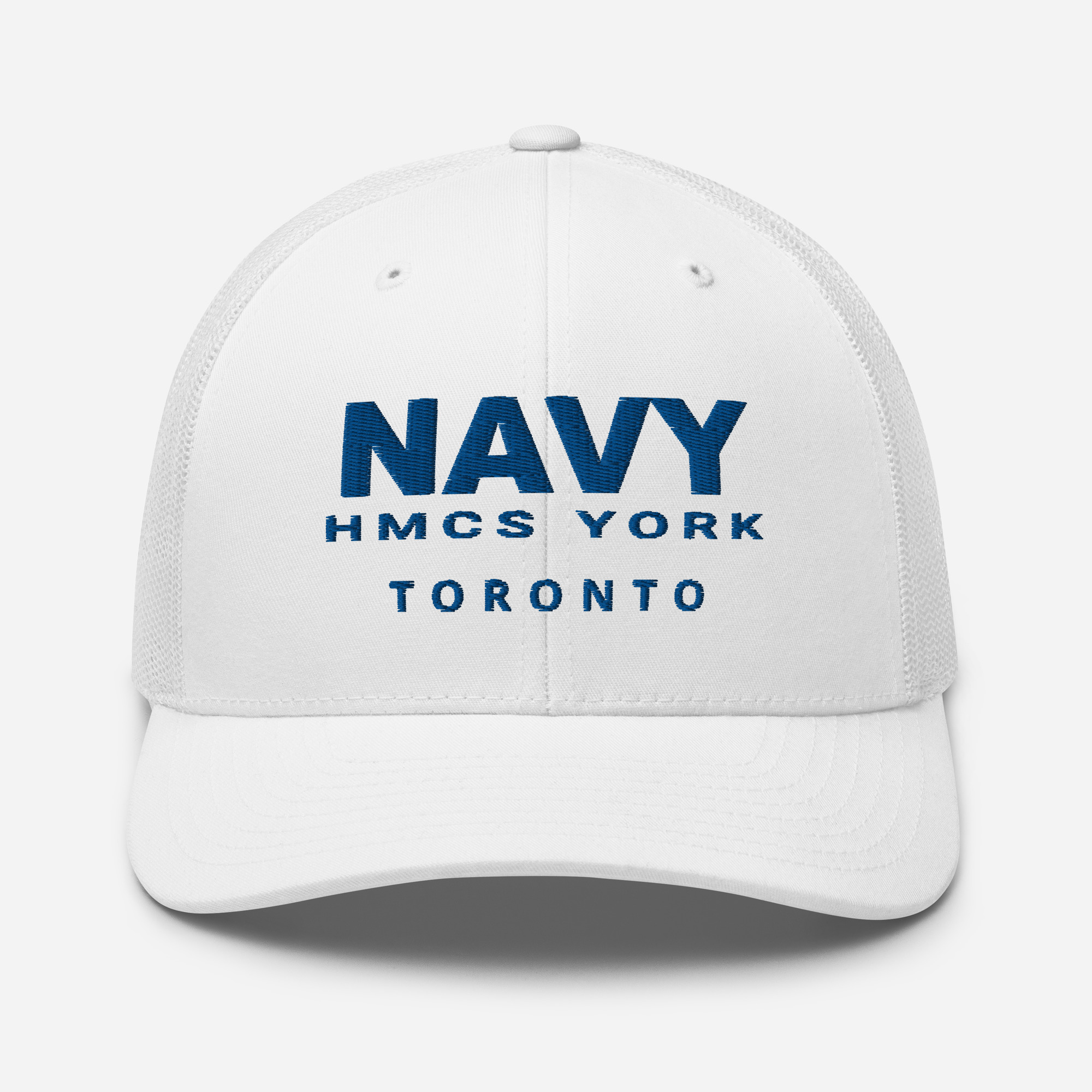 NAVY HMCS YORK Trucker Cap (Blue Thread)