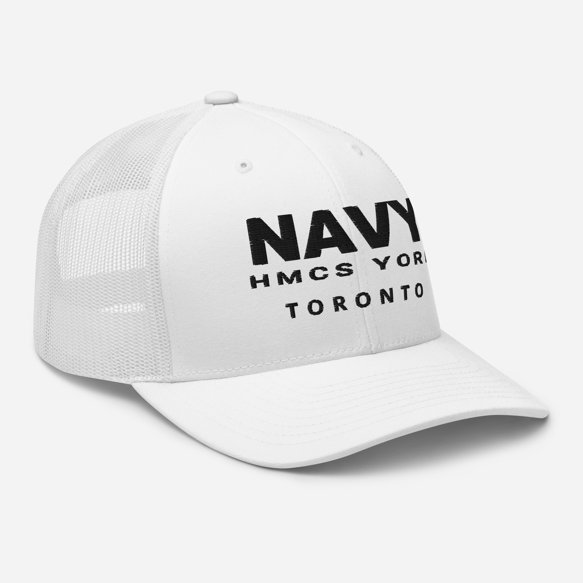 NAVY HMCS YORK Trucker Cap (Black Thread) - Image 36