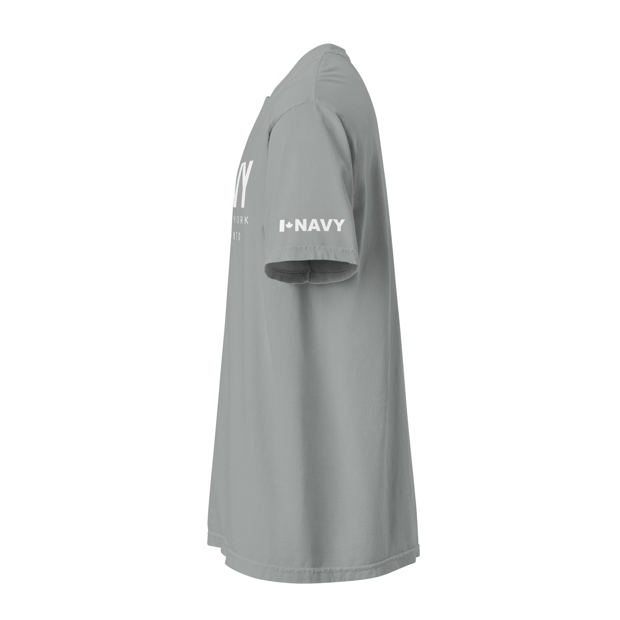 NAVY HMCS YORK Unisex garment-dyed heavyweight t-shirt (White Text) - Image 18