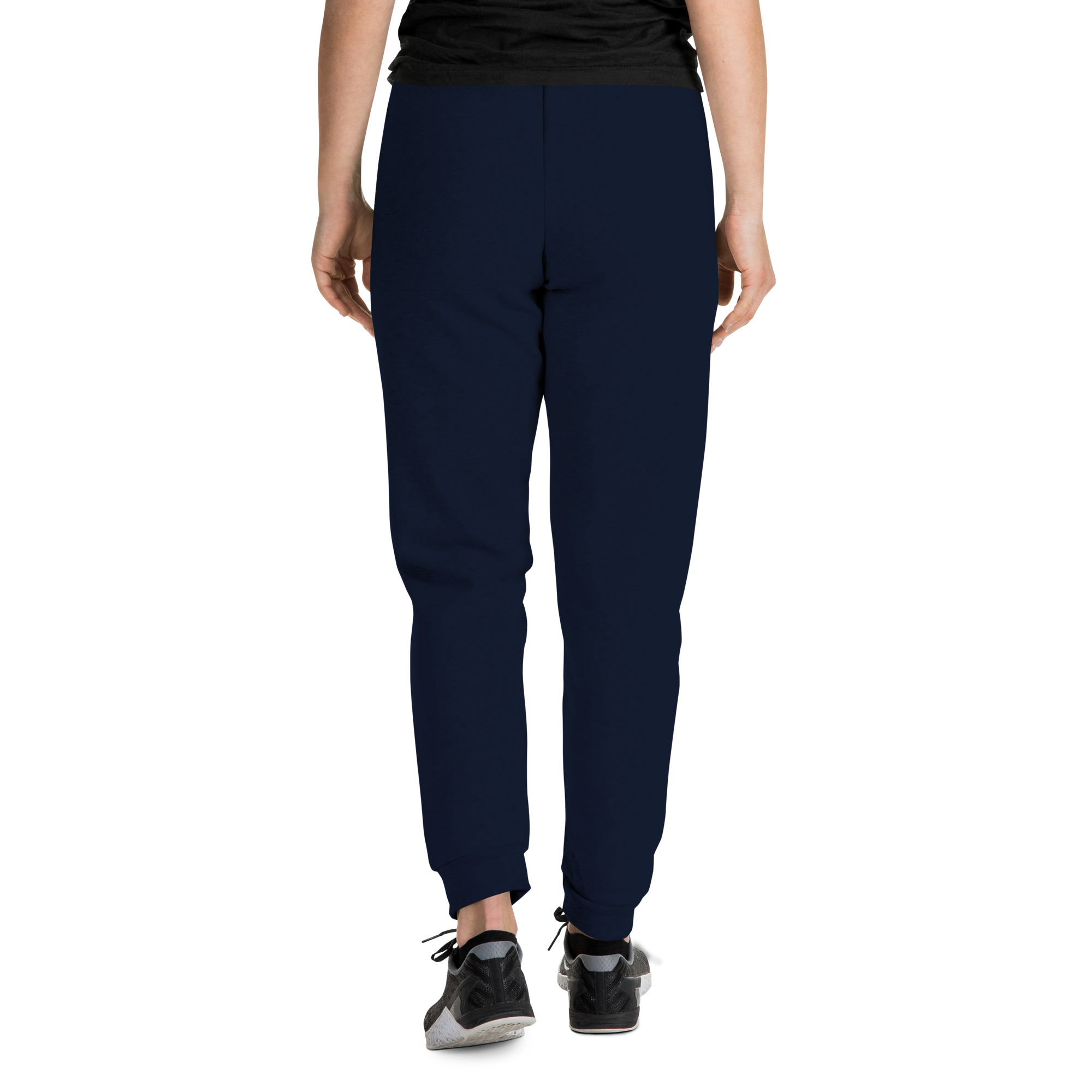 Embroidered HMCS YORK NAVY Unisex Joggers (Black Thread) - Image 3