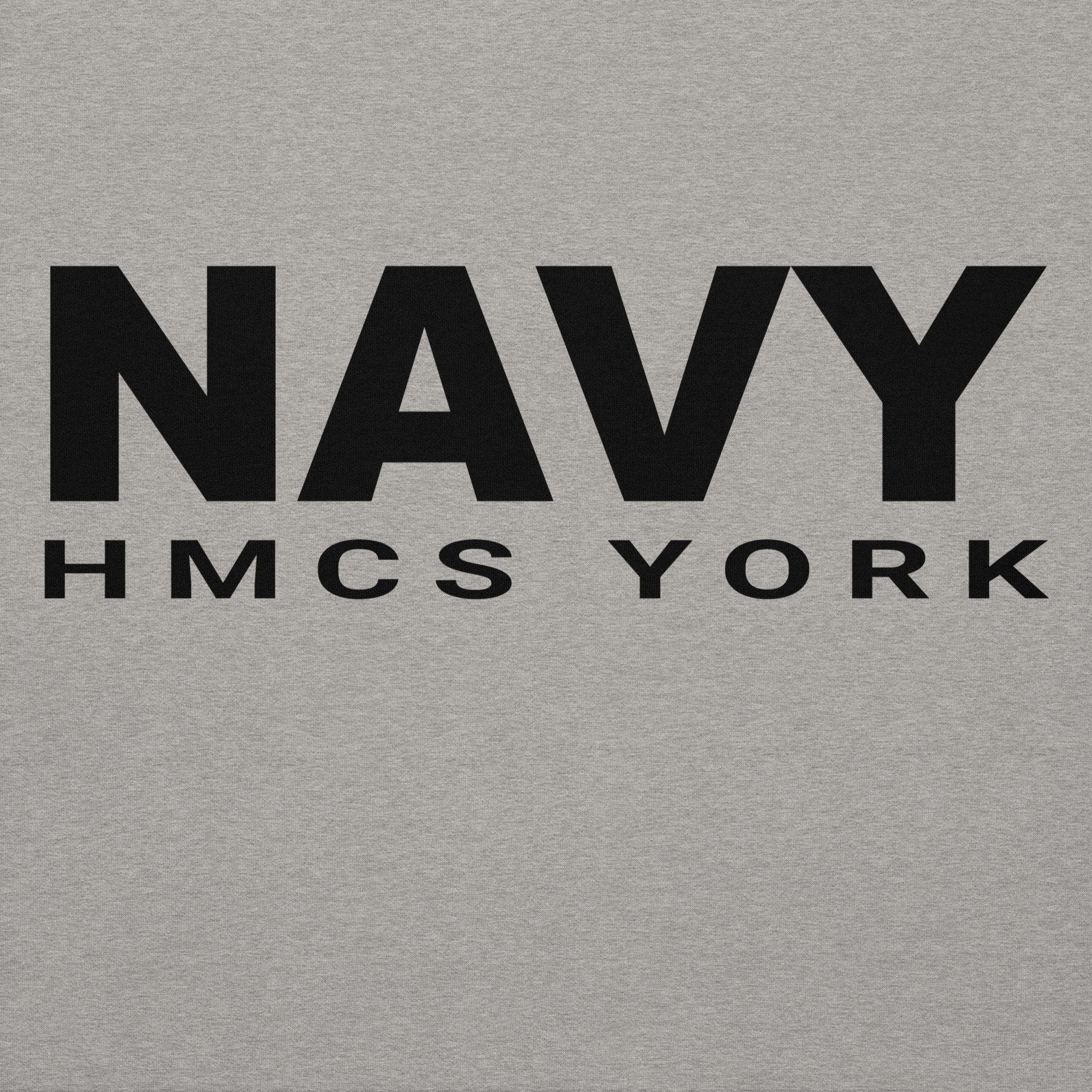 NAVY HMCS YORK Unisex Hoodie (Black Font)