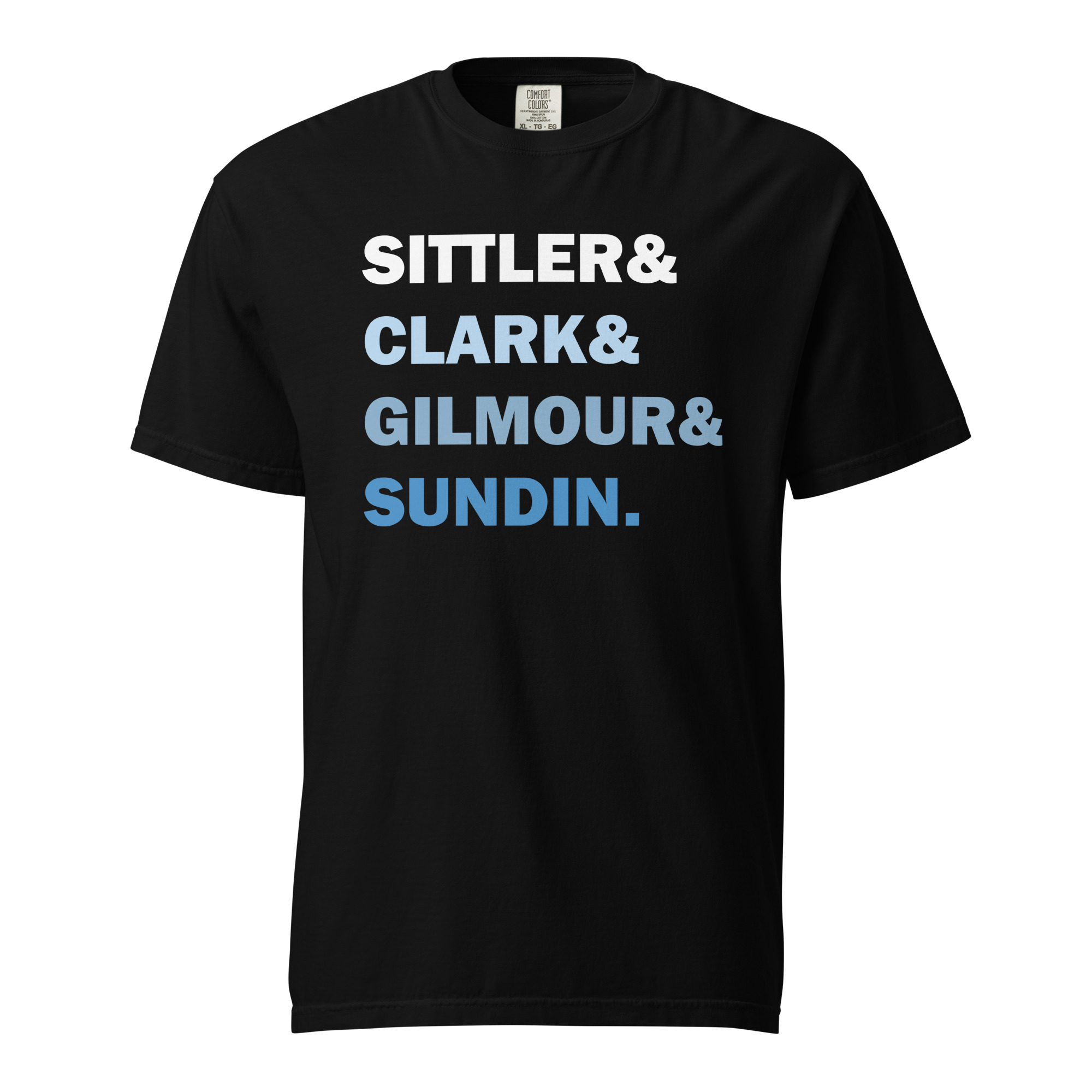 SITTLER&CLARK&GILMOUR&SUNDIN (Blue & White Edition) Unisex garment-dyed heavyweight t-shirt - Image 2