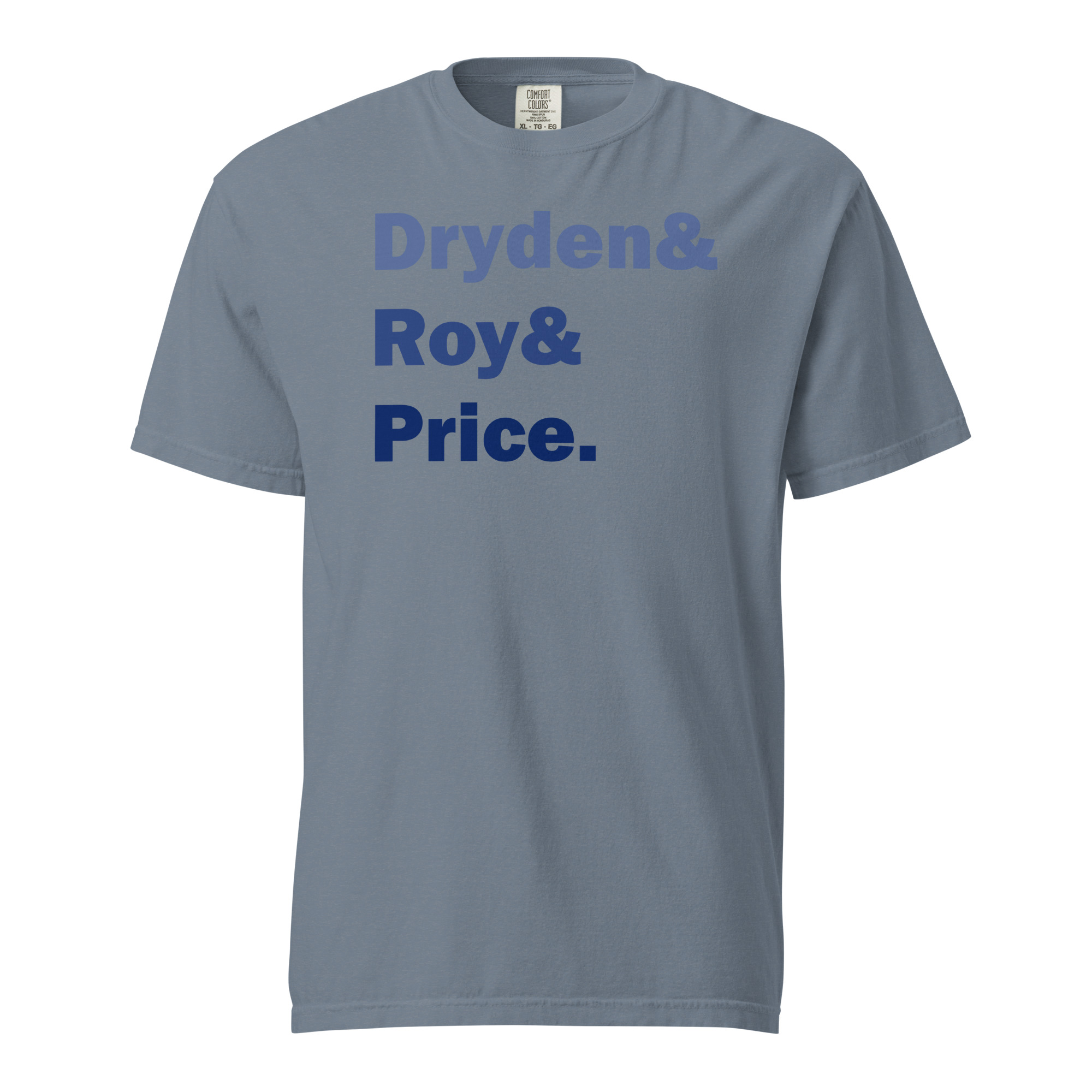DRYDEN&ROY&PRICE (Blue Edition) Unisex garment-dyed heavyweight t-shirt - Image 6