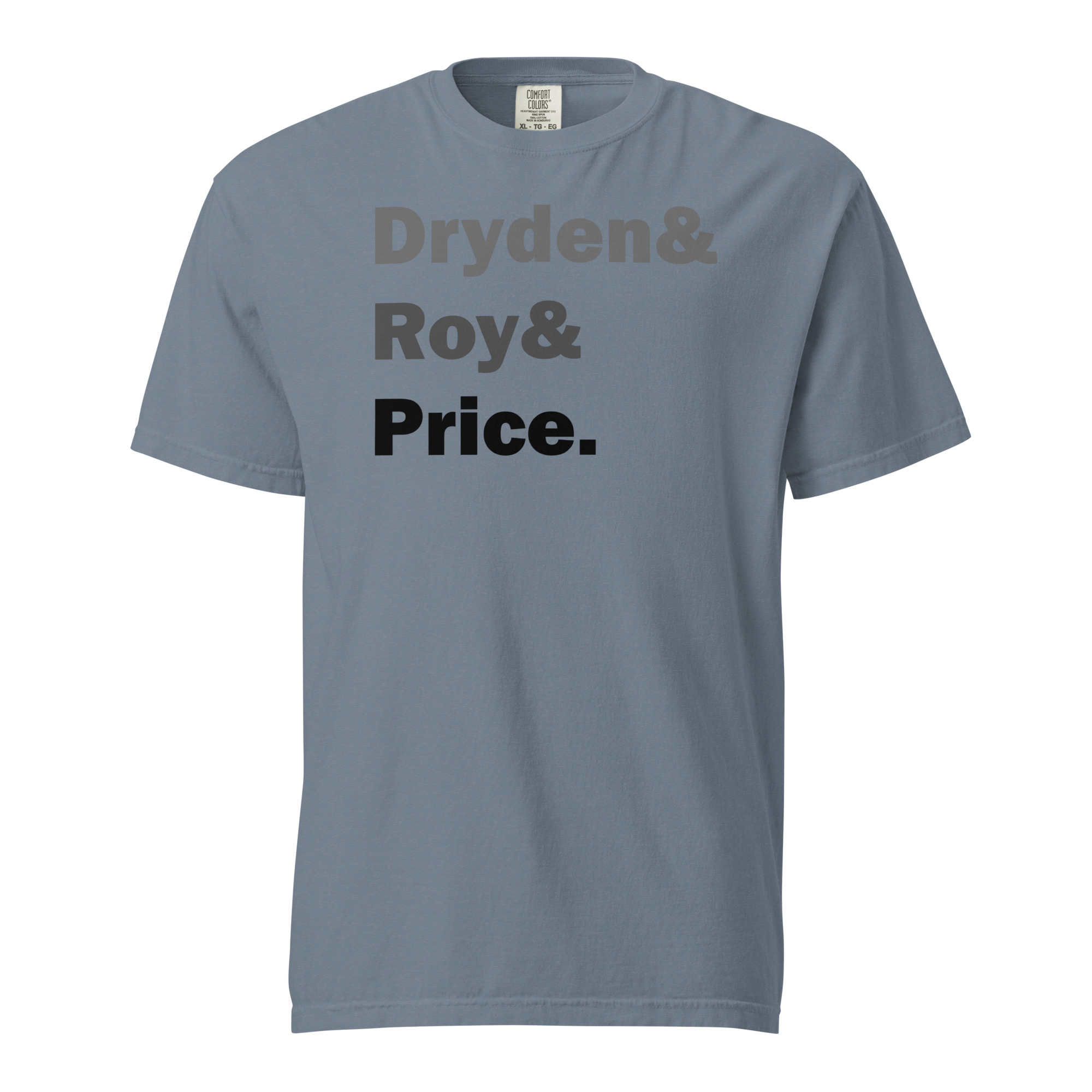 DRYDEN&ROY&PRICE (Grey Edition) Unisex garment-dyed heavyweight t-shirt - Image 7