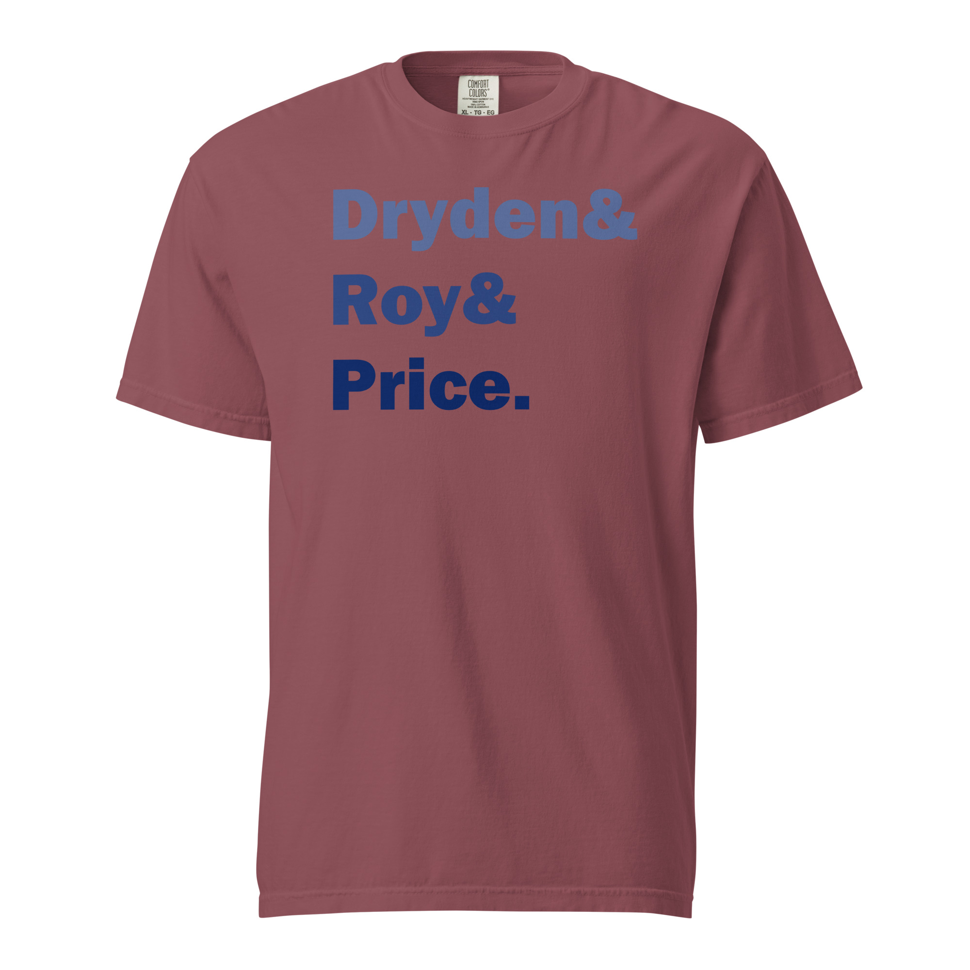DRYDEN&ROY&PRICE (Blue Edition) Unisex garment-dyed heavyweight t-shirt - Image 4