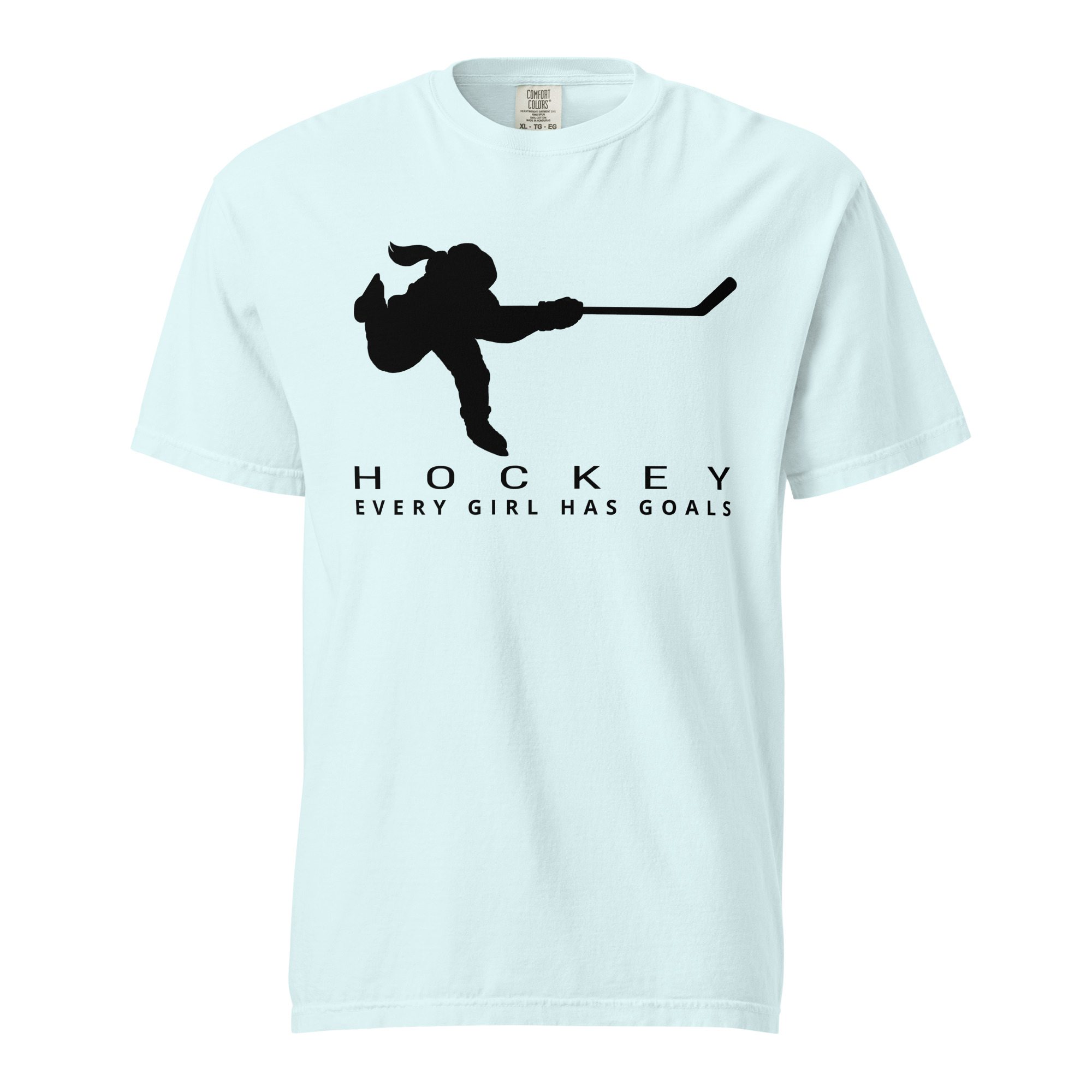 HOCKEY Every Girl Has Goals (Black) Unisex garment-dyed heavyweight t-shirt - Image 12