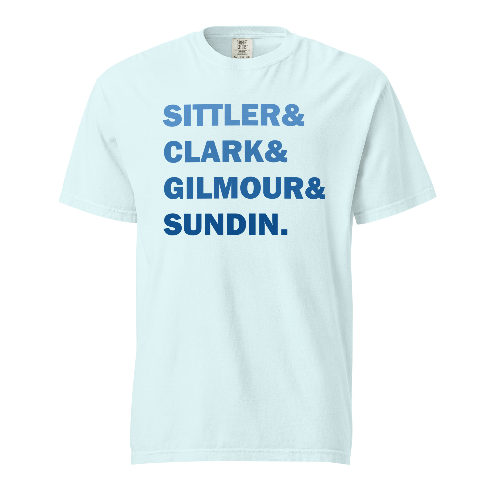SITTLER&CLARK&GILMOUR&SUNDIN (Blue Edition) Unisex garment-dyed heavyweight t-shirt - Image 7