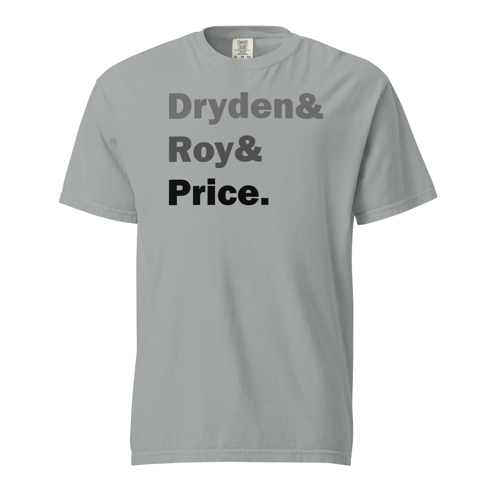 DRYDEN&ROY&PRICE (Grey Edition) Unisex garment-dyed heavyweight t-shirt - Image 8