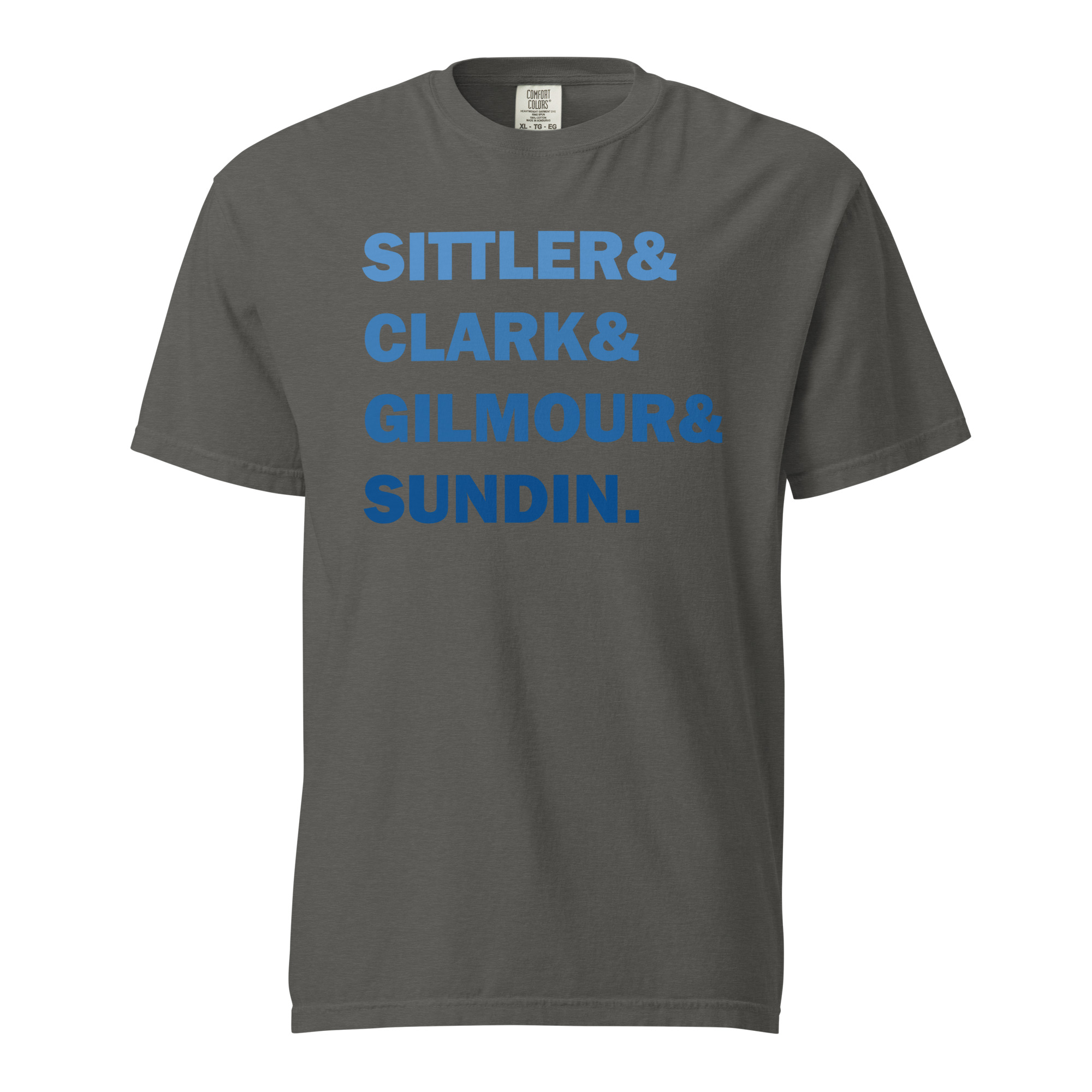 SITTLER&CLARK&GILMOUR&SUNDIN (Blue Edition) Unisex garment-dyed heavyweight t-shirt - Image 3