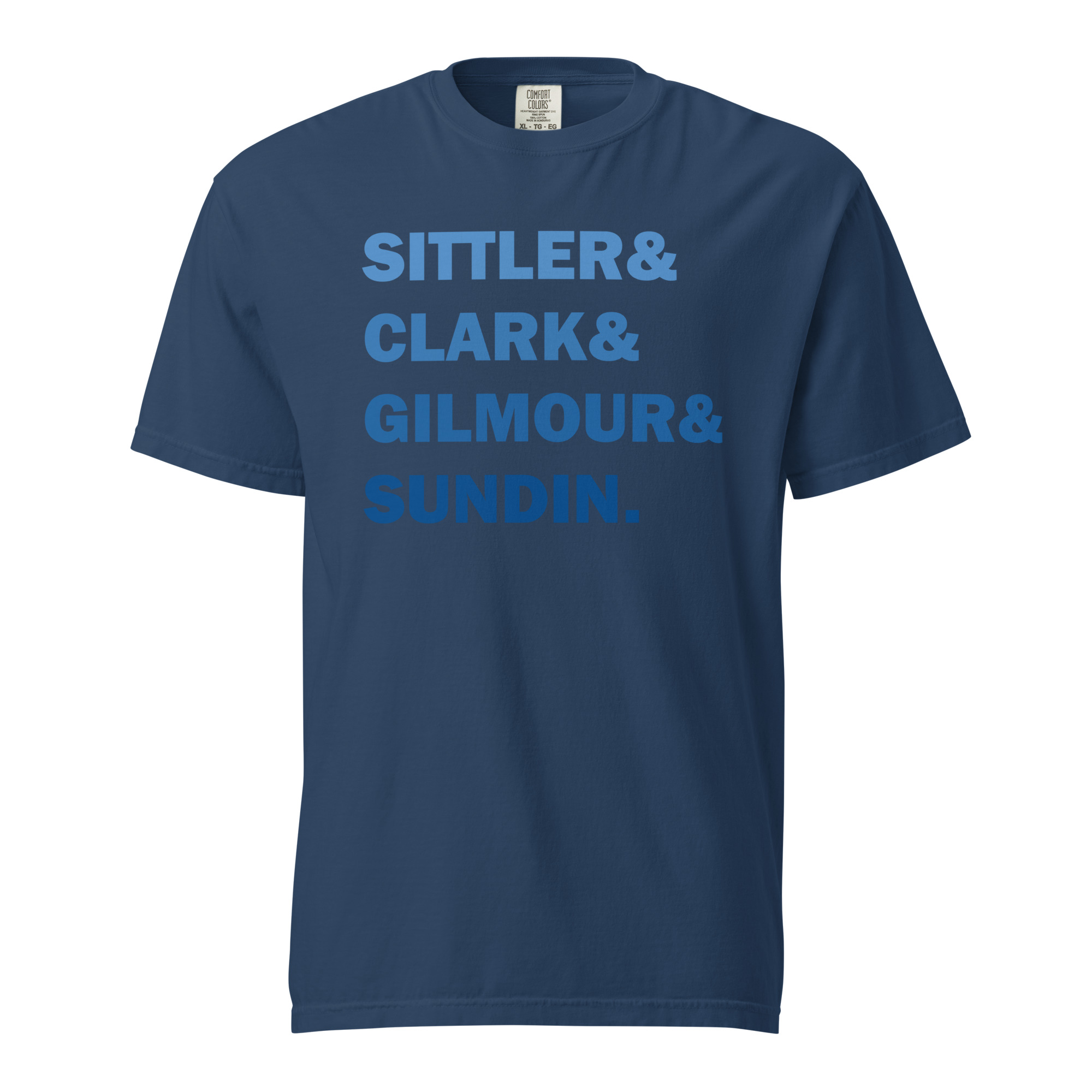 SITTLER&CLARK&GILMOUR&SUNDIN (Blue Edition) Unisex garment-dyed heavyweight t-shirt - Image 2