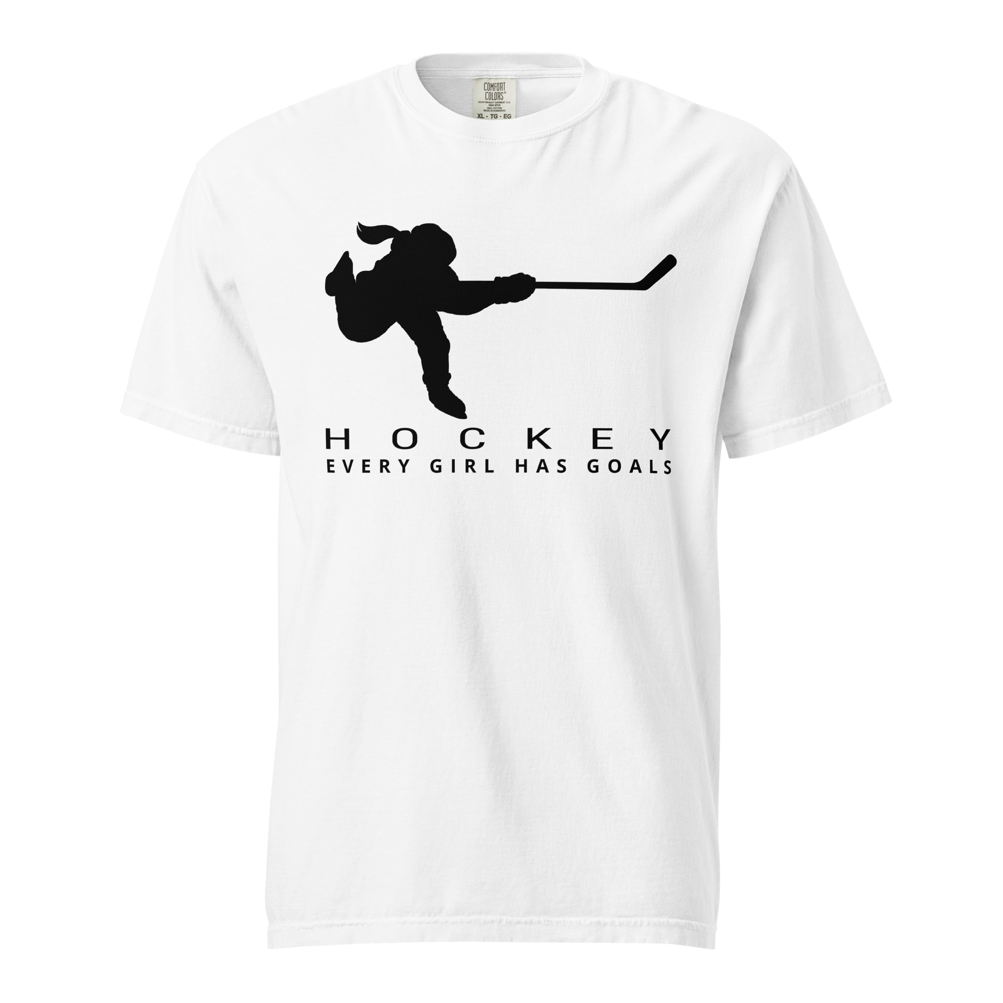 HOCKEY Every Girl Has Goals (Black) Unisex garment-dyed heavyweight t-shirt - Image 13