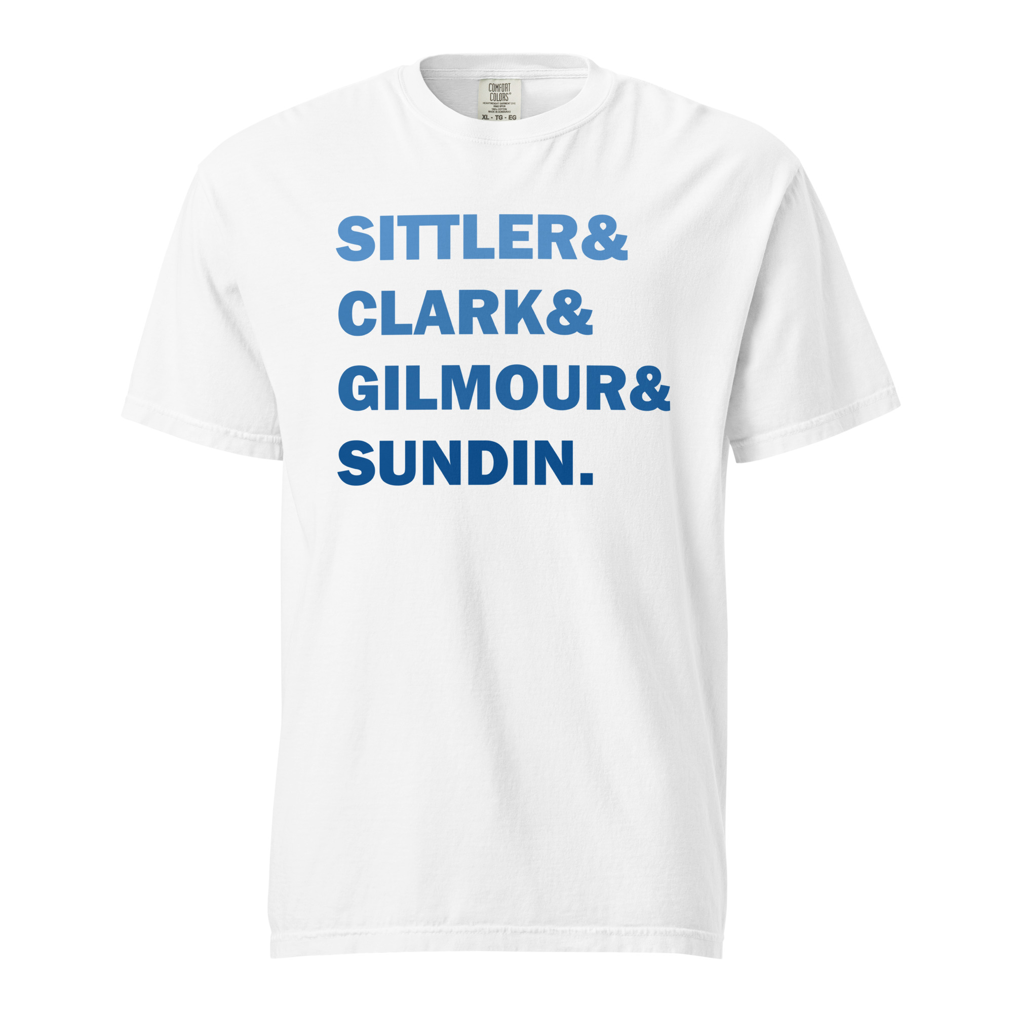 SITTLER&CLARK&GILMOUR&SUNDIN (Blue Edition) Unisex garment-dyed heavyweight t-shirt - Image 8