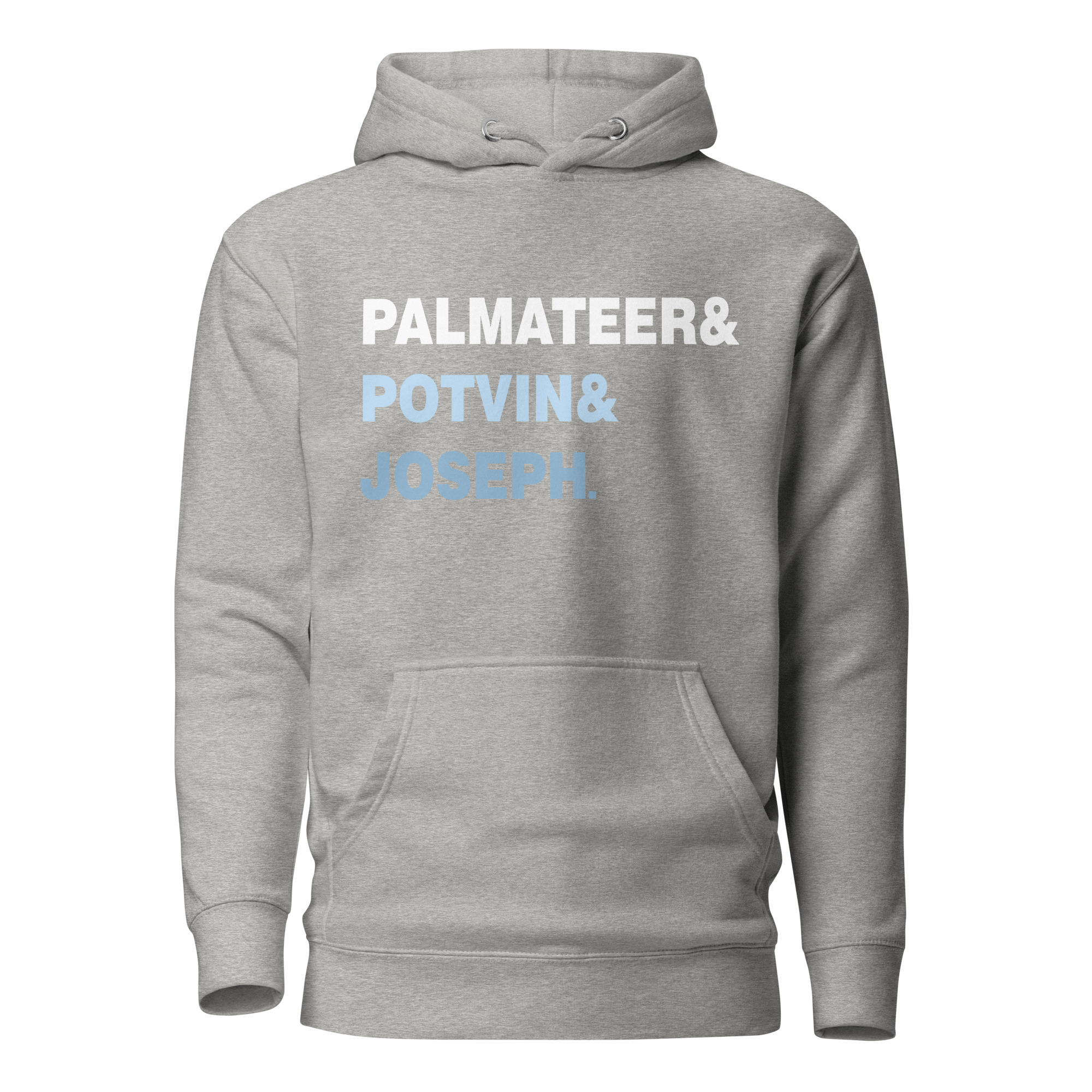 PALMATEER&POTVIN&JOSEPH (Blue & White Edition) Unisex Hoodie - Image 7
