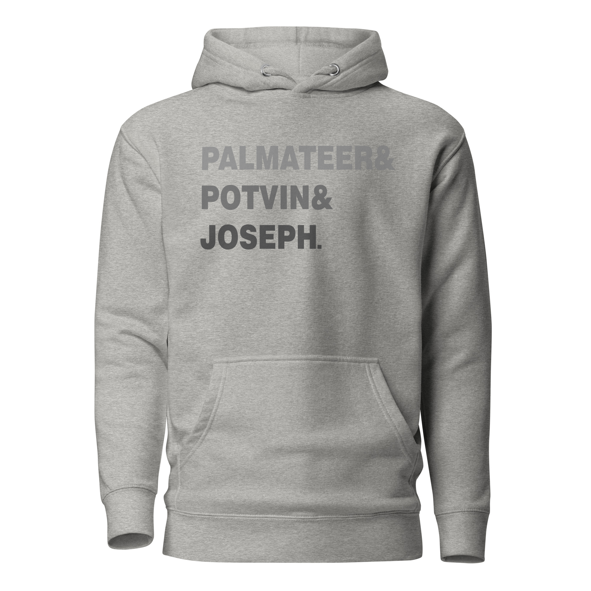 PALMATEER&POTVIN&JOSEPH (Grey Edition) Unisex Hoodie - Image 9