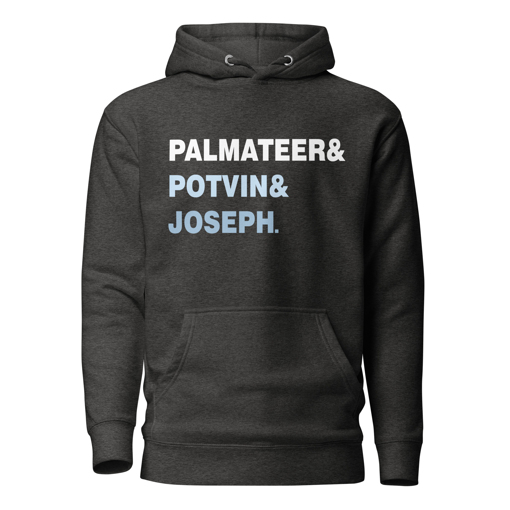 PALMATEER&POTVIN&JOSEPH (Blue & White Edition) Unisex Hoodie - Image 5