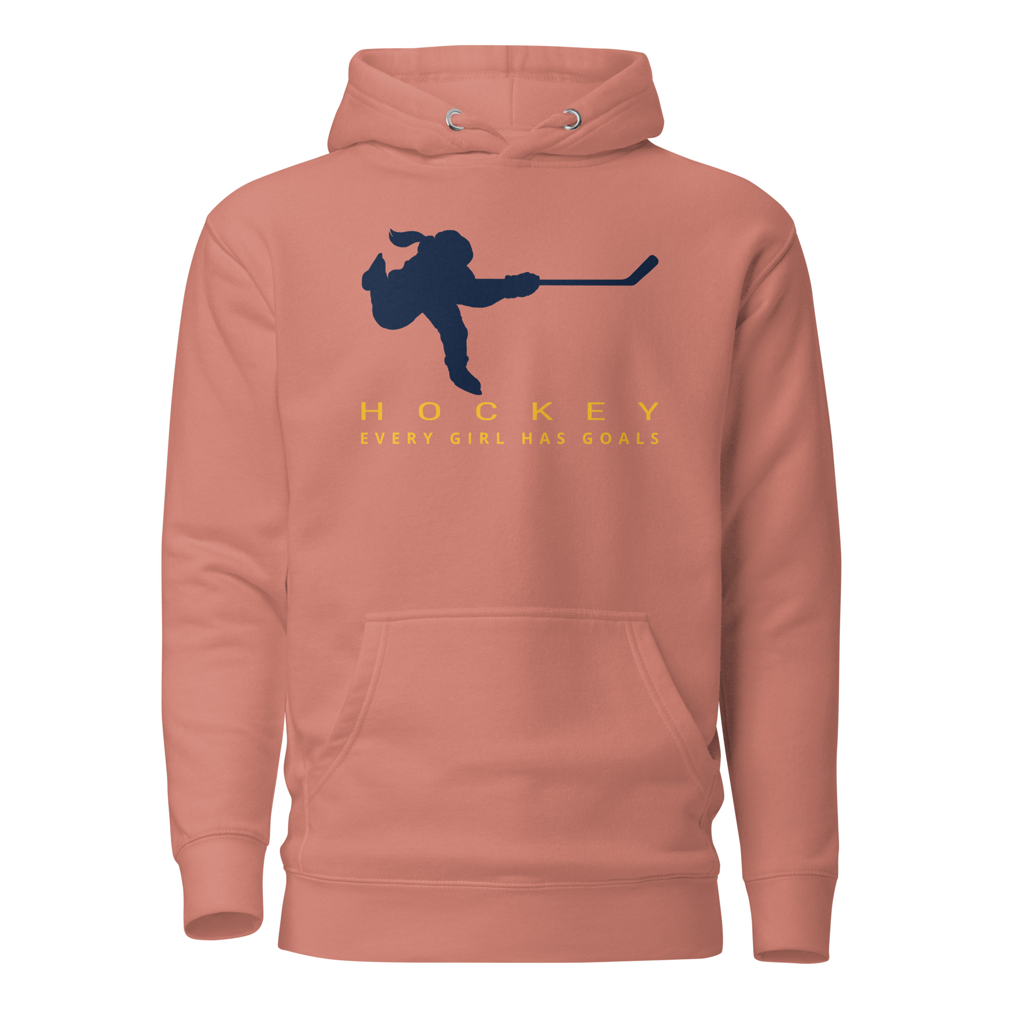 HOCKEY Every Girl Has Goals (Blue & Yellow Edition)Unisex Hoodie - Image 9