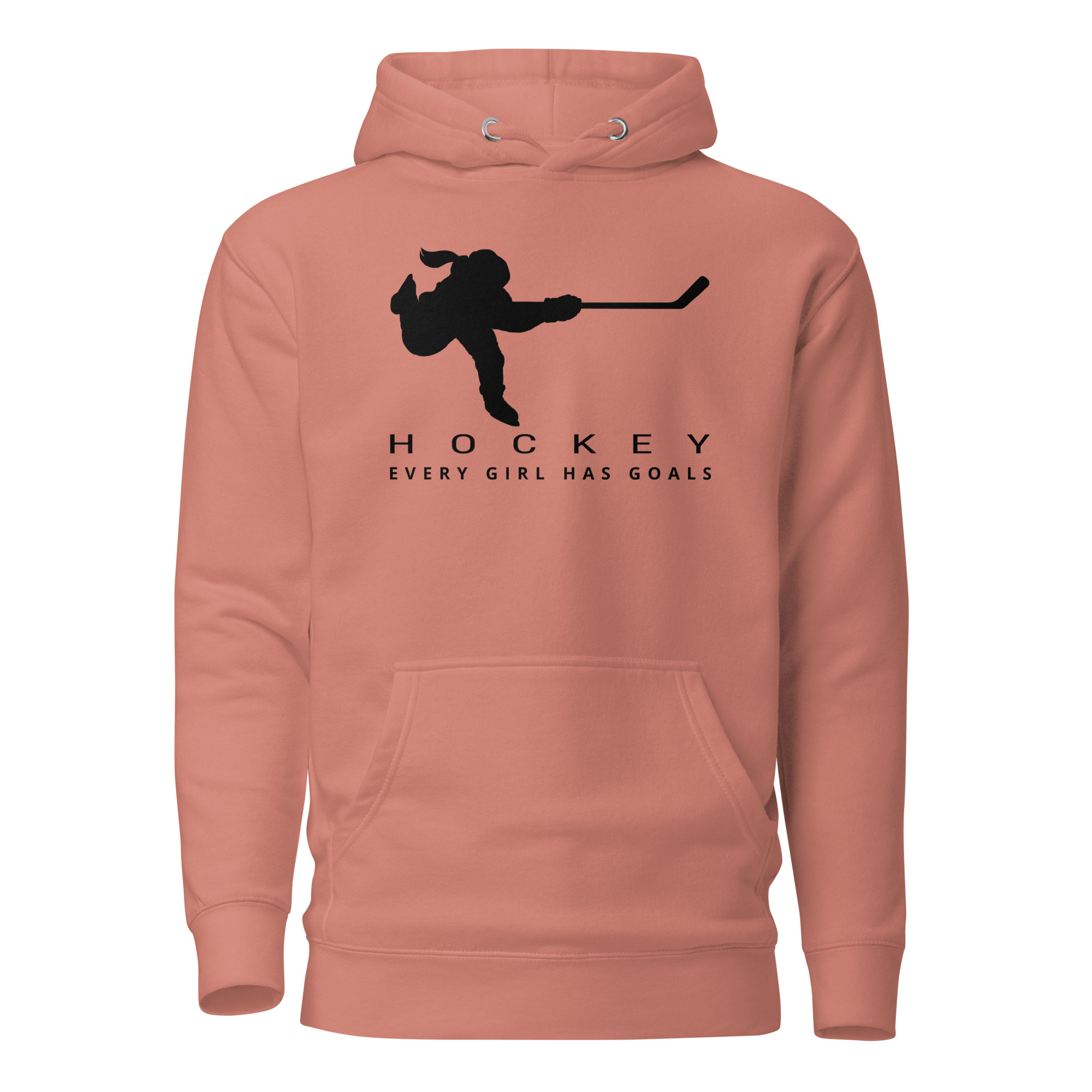 HOCKEY Every Girl Has Goals (Black Edition) Unisex Hoodie - Image 7
