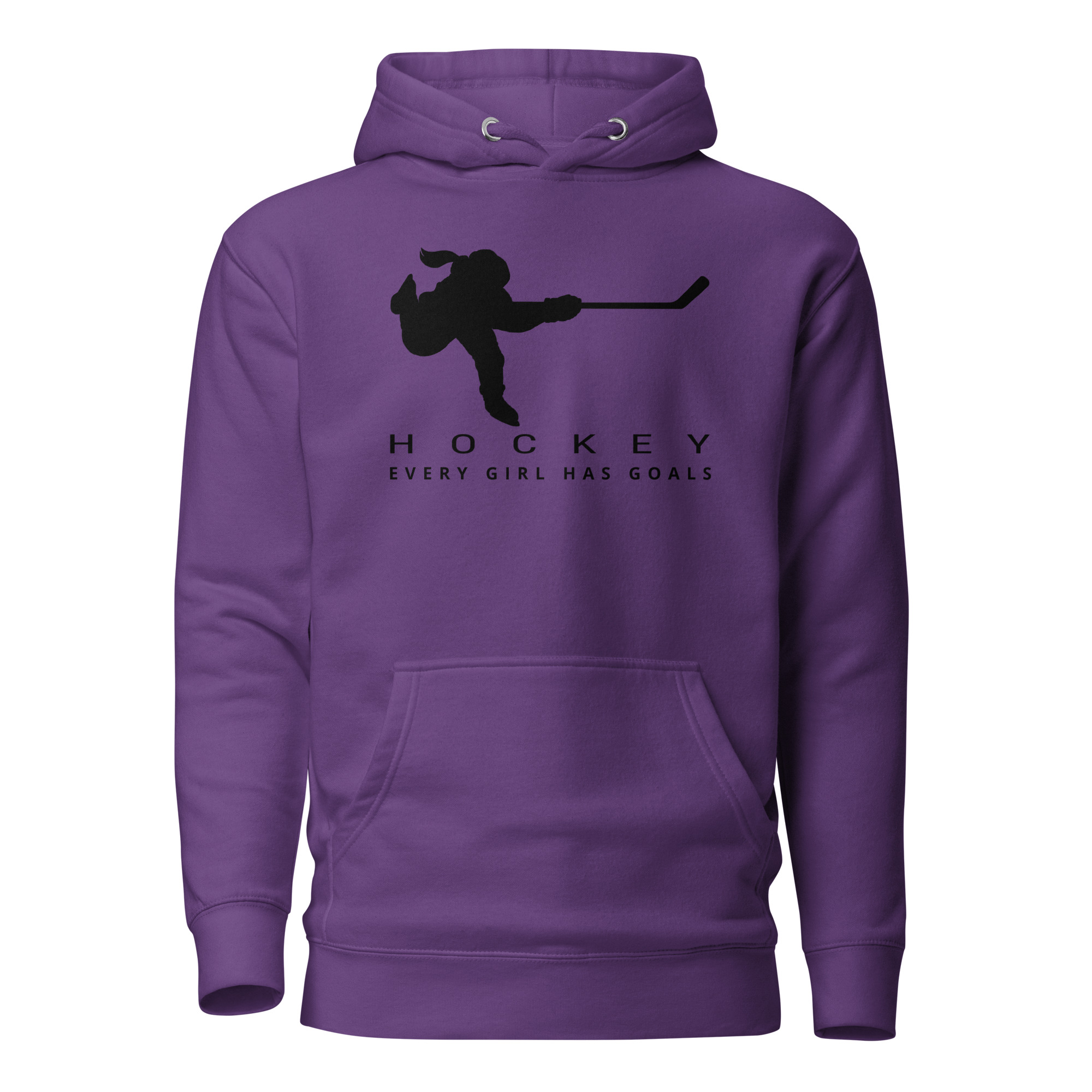 HOCKEY Every Girl Has Goals (Black Edition) Unisex Hoodie - Image 6