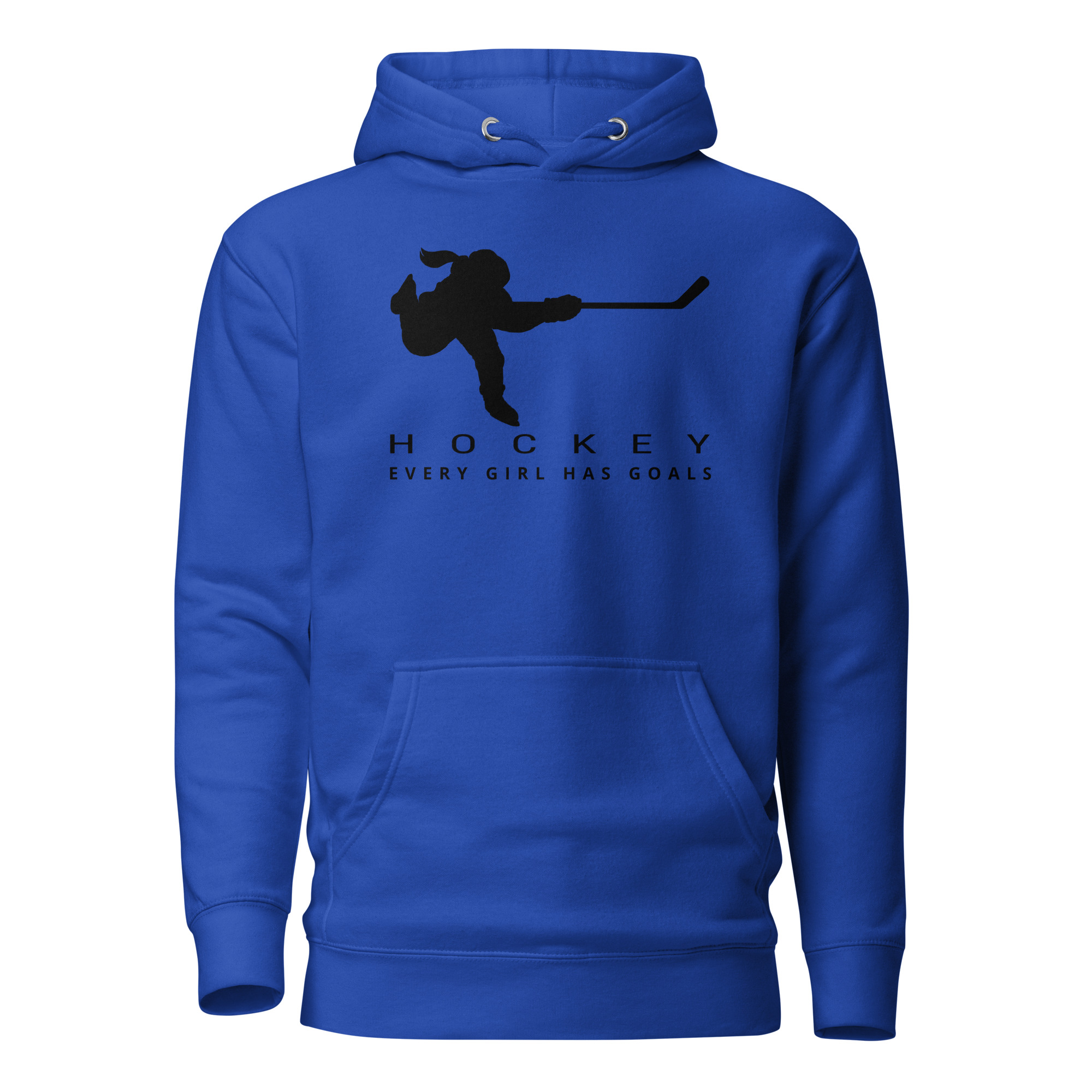 HOCKEY Every Girl Has Goals (Black Edition) Unisex Hoodie - Image 5