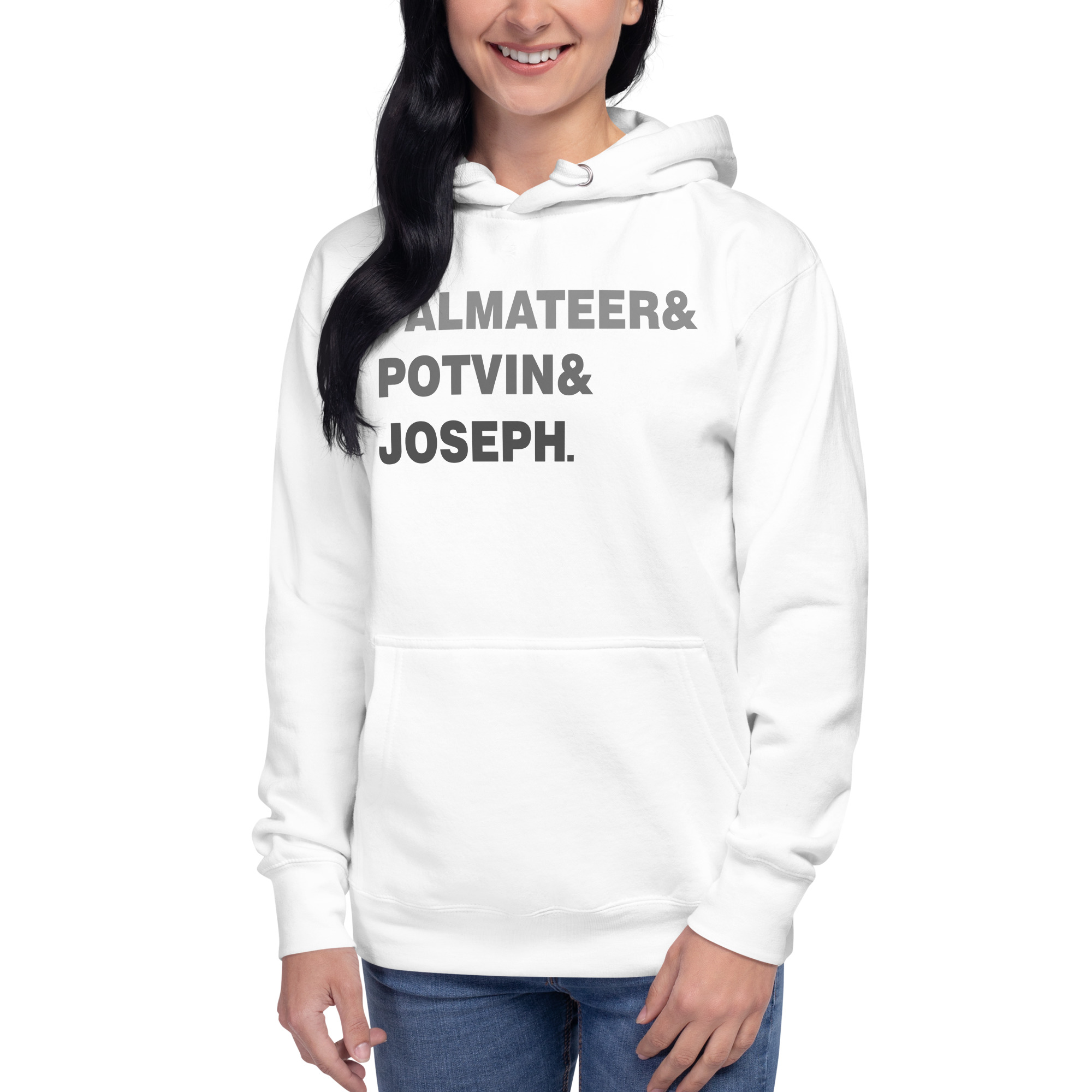 PALMATEER&POTVIN&JOSEPH (Grey Edition) Unisex Hoodie - Image 3