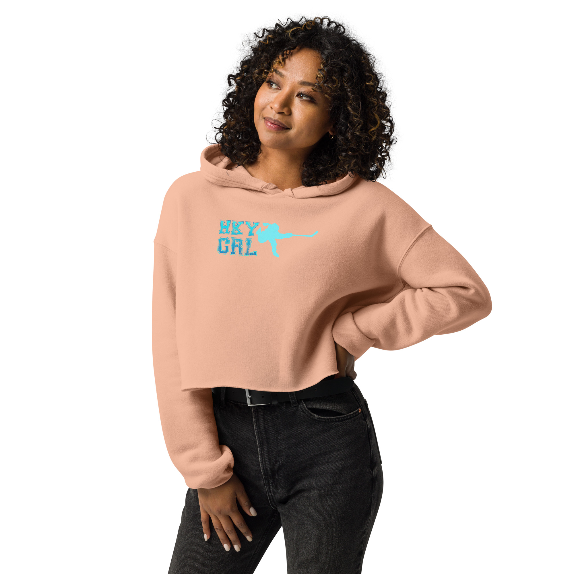 HKY GRL Crop Hoodie - Image 4