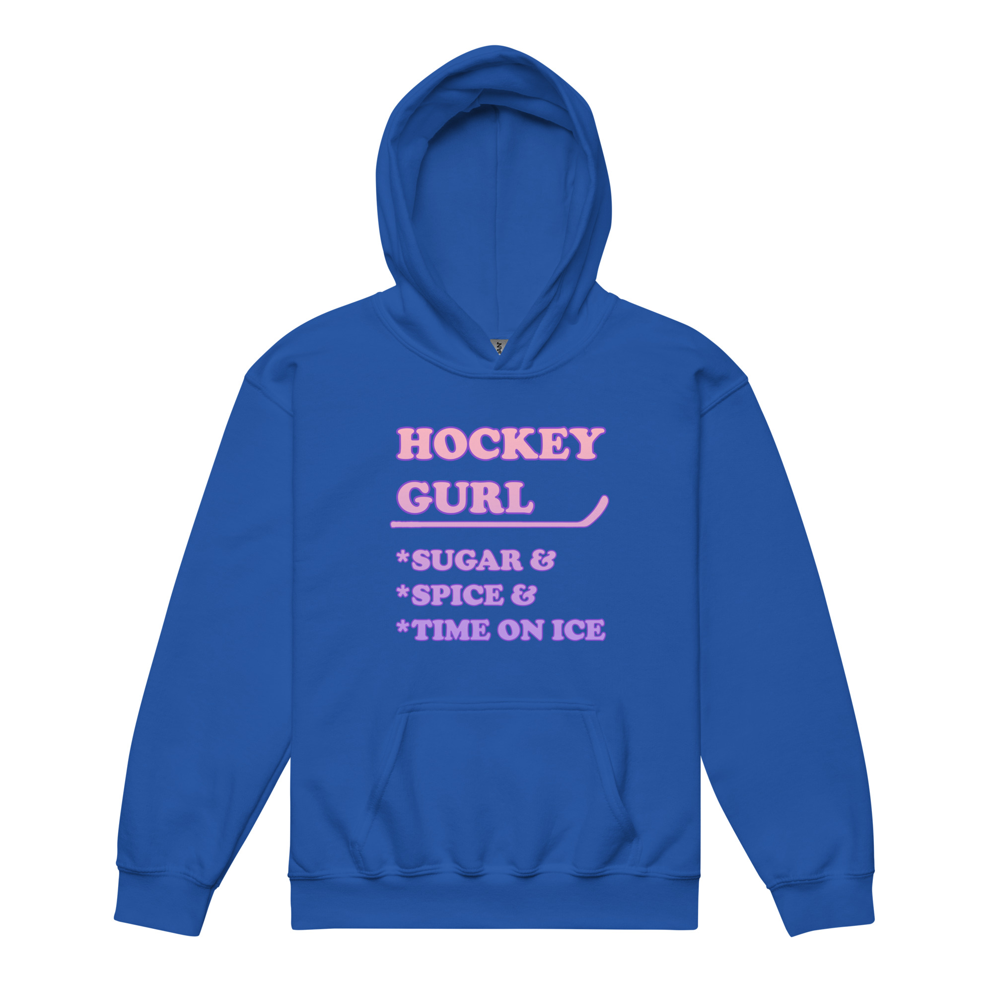 HOCKEY GURL Sugar&Spice&TimeOnIce Youth heavy blend hoodie - Image 7