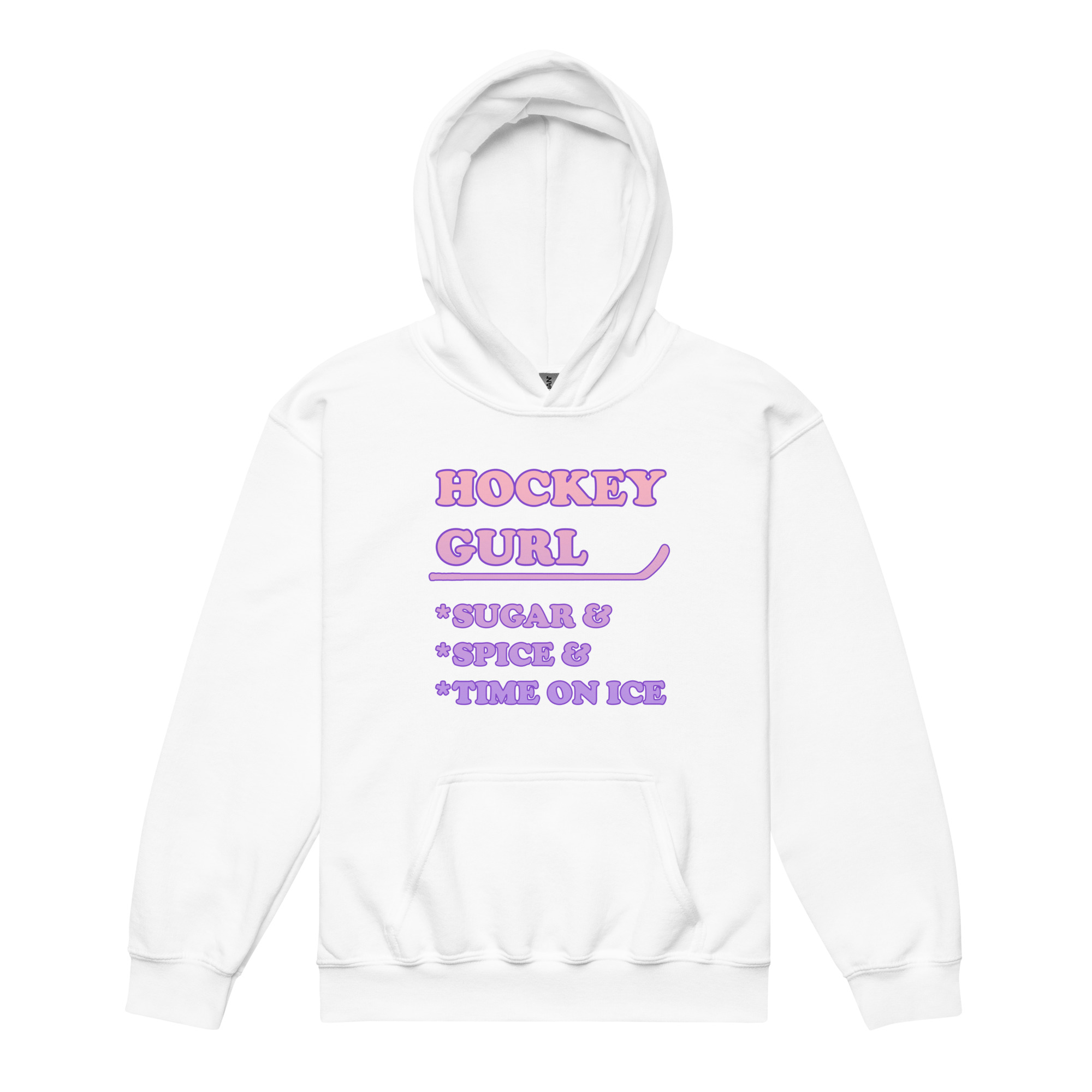 HOCKEY GURL Sugar&Spice&TimeOnIce Youth heavy blend hoodie - Image 8