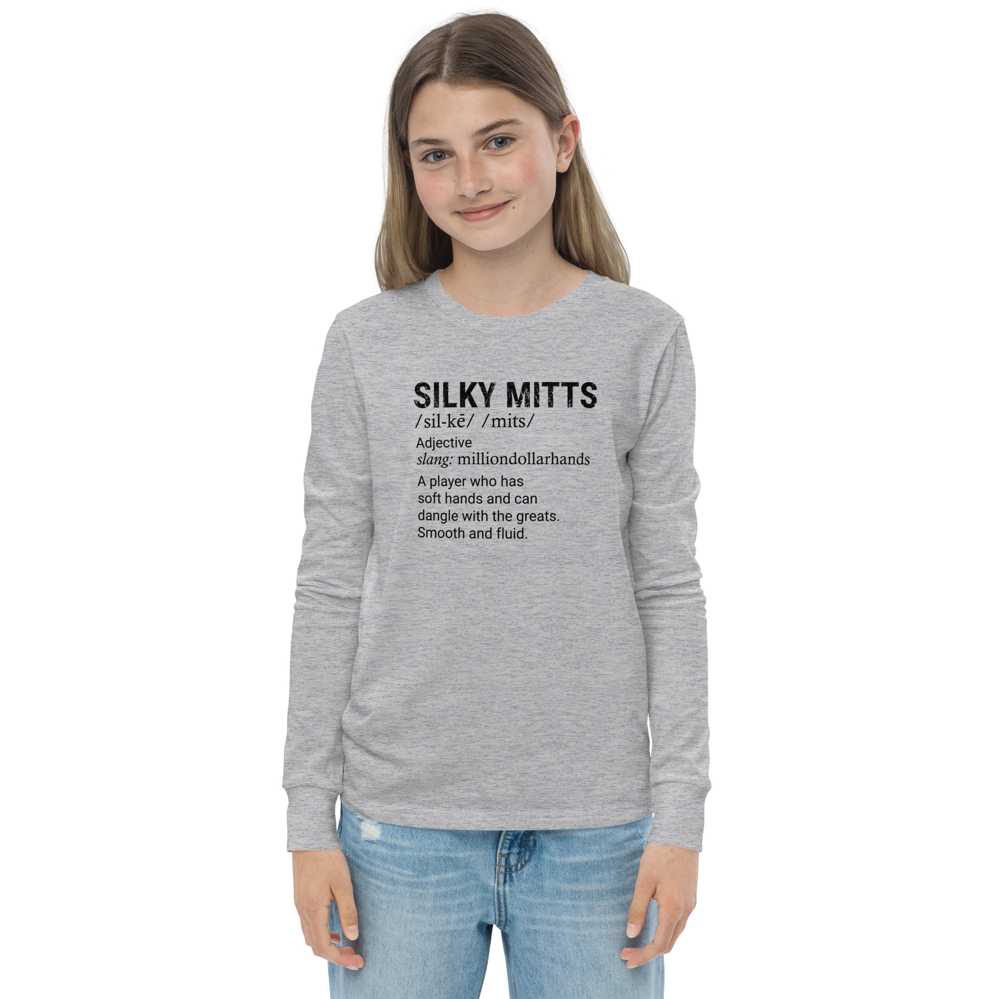 SILKY MITTS GIRLS Youth long sleeve tee