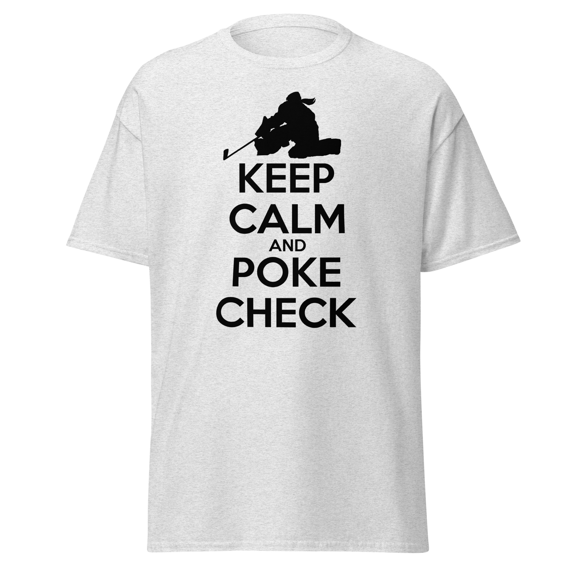 KEEP CALM AND POKE CHECK (Female Hockey) Unisex classic tee - Image 13