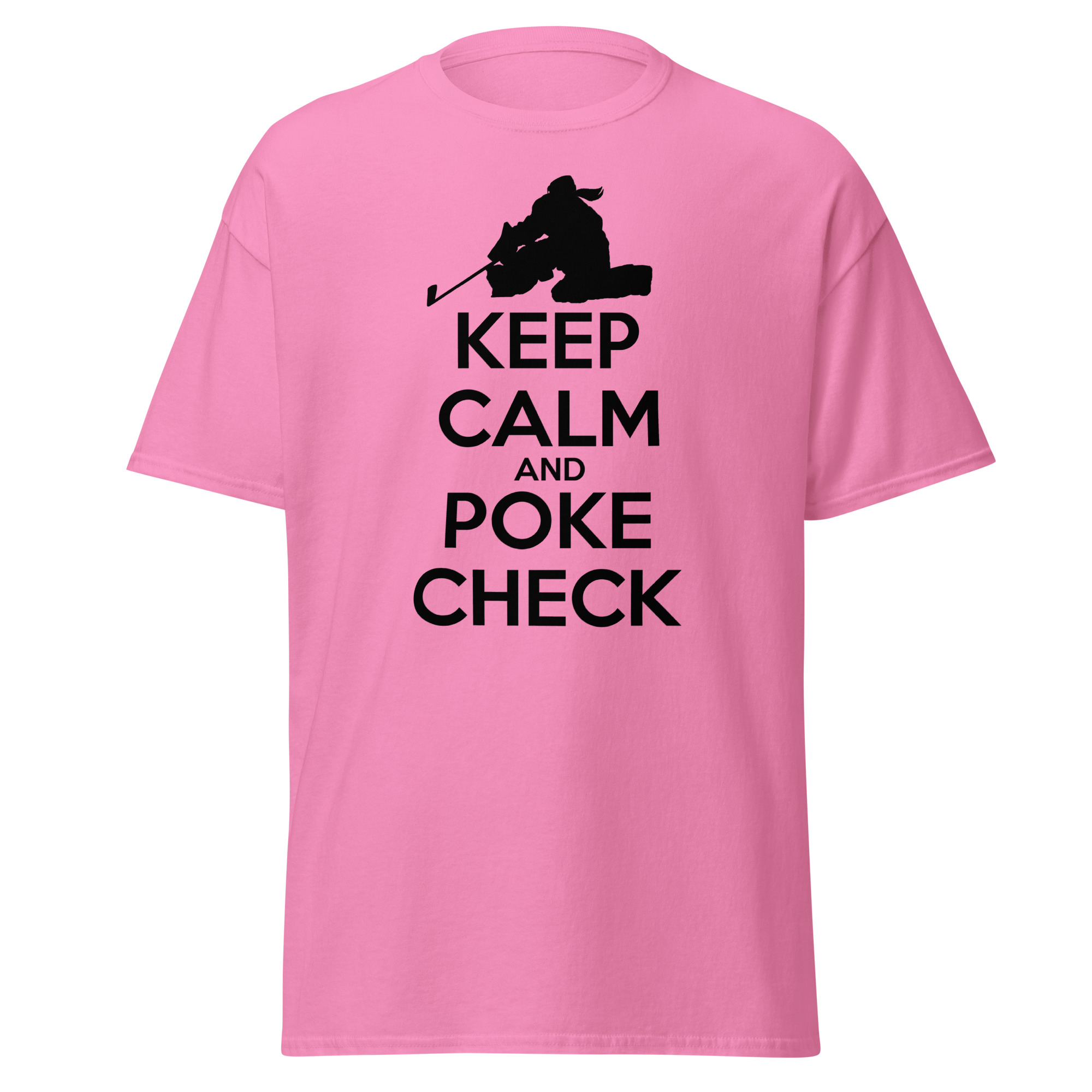 KEEP CALM AND POKE CHECK (Female Hockey) Unisex classic tee - Image 8