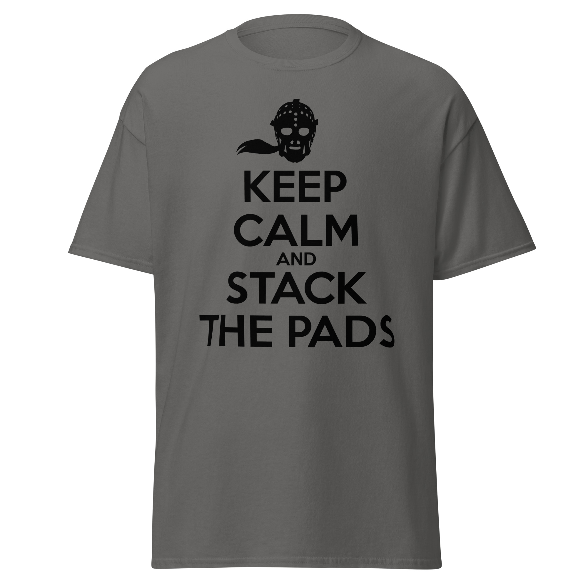 KEEP CALM AND STACK THE PADS (Female Hockey) Unisex classic tee - Image 6