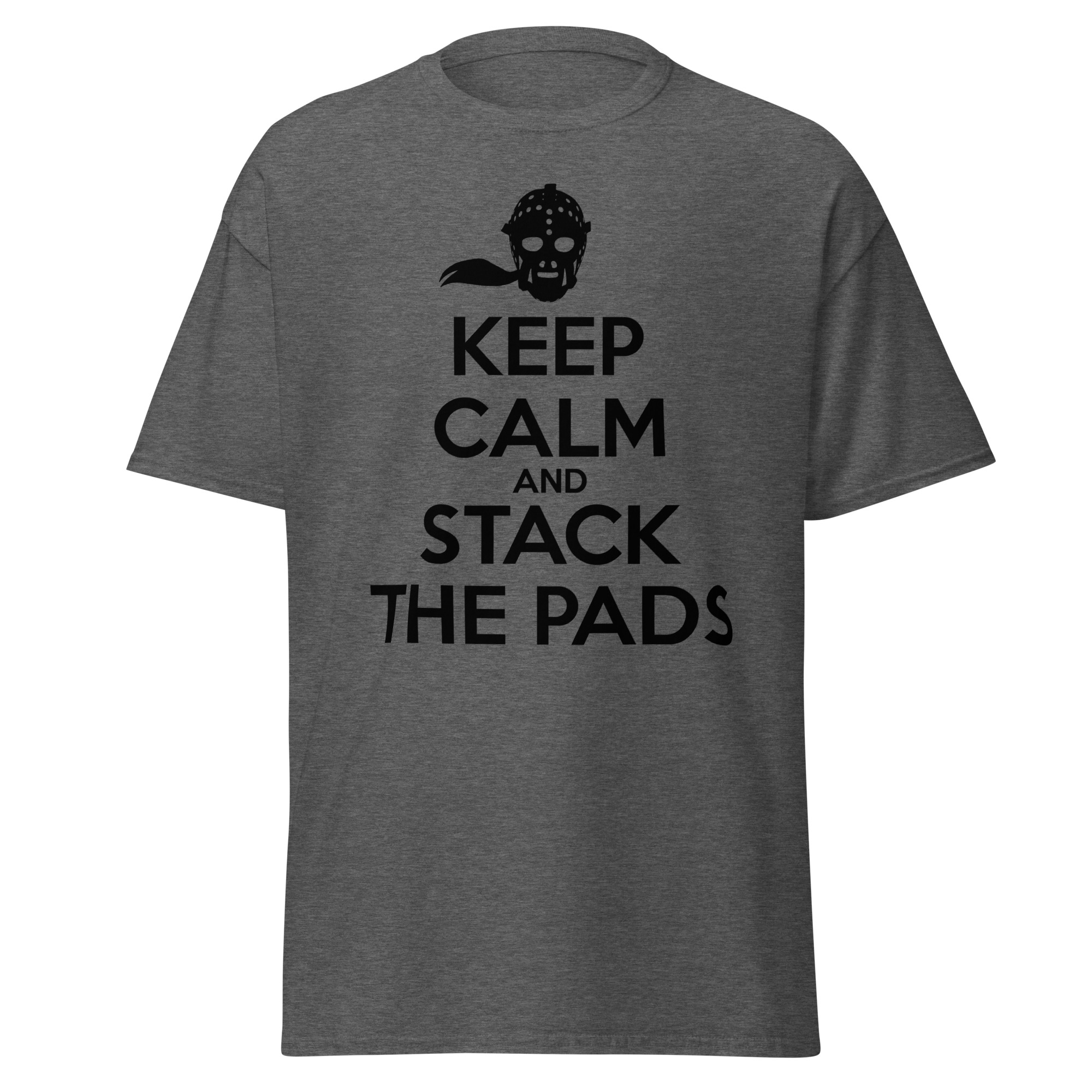 KEEP CALM AND STACK THE PADS (Female Hockey) Unisex classic tee - Image 5
