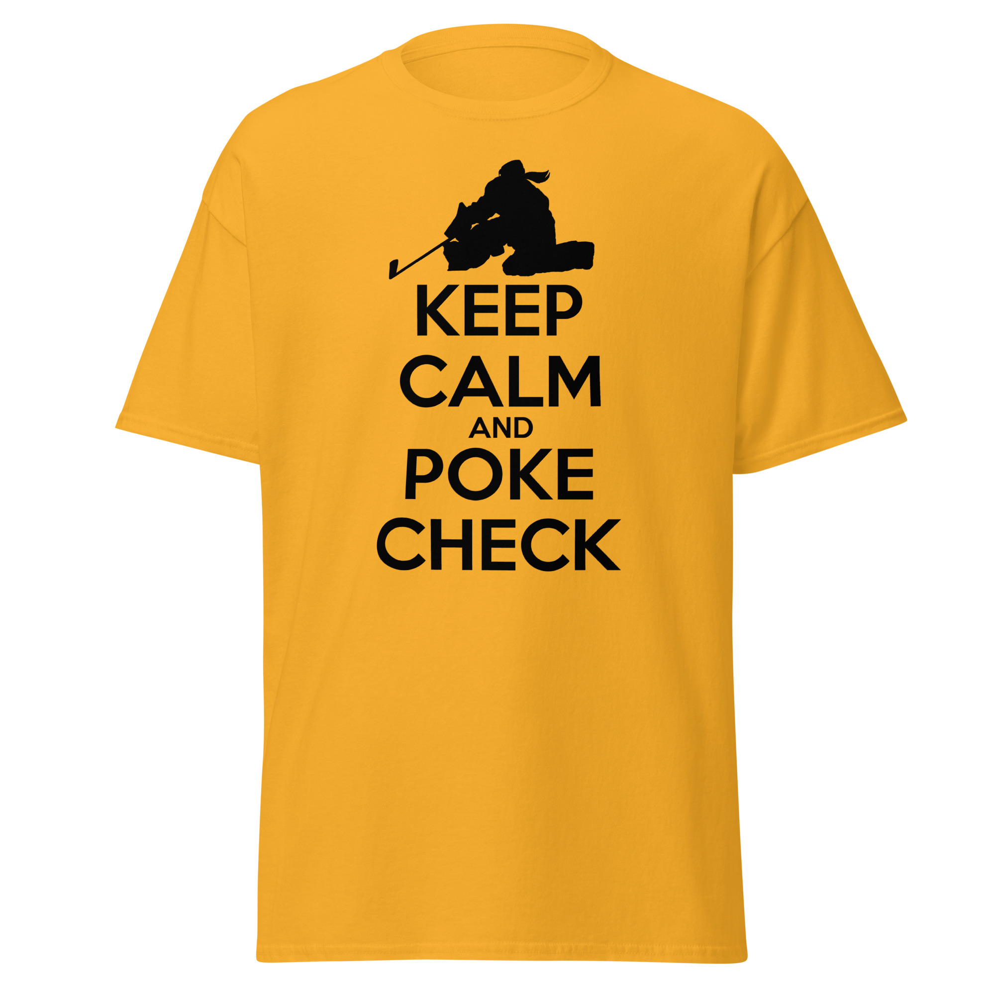KEEP CALM AND POKE CHECK (Female Hockey) Unisex classic tee - Image 10