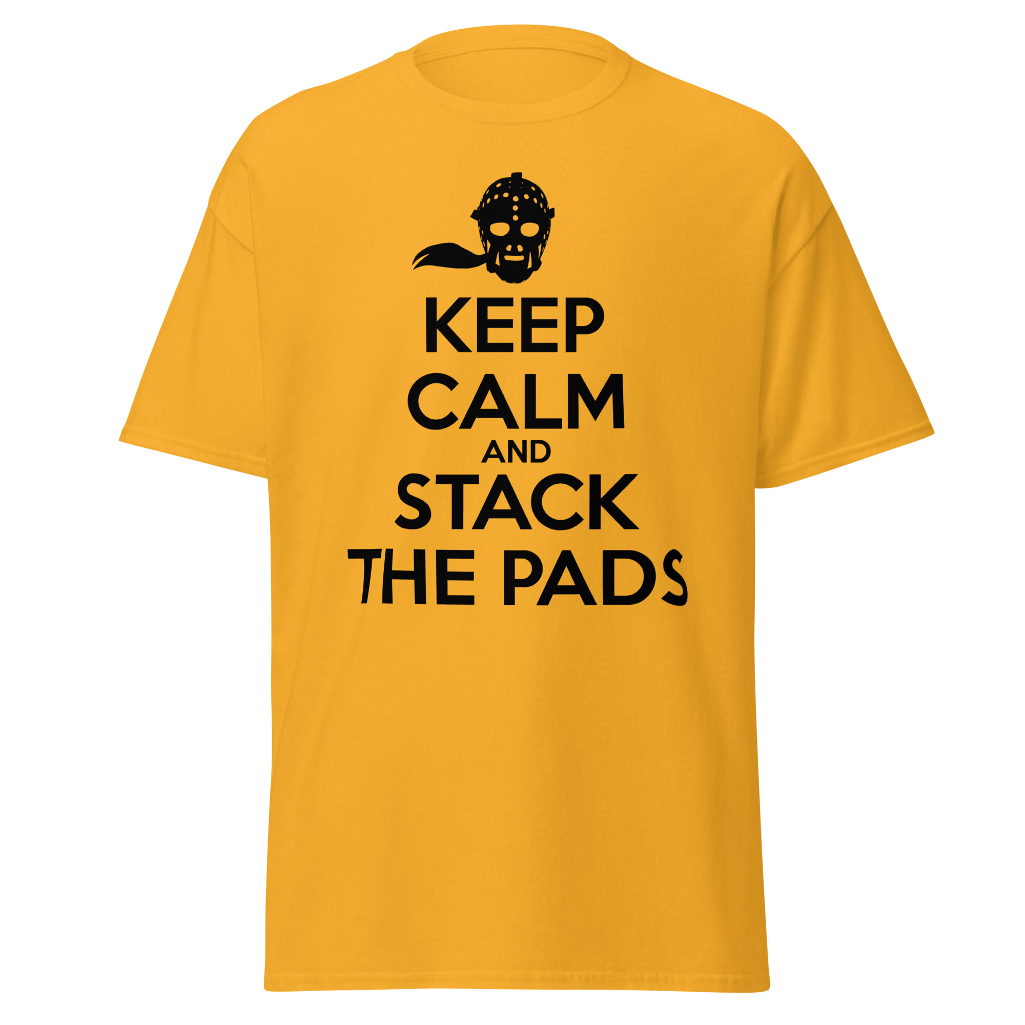 KEEP CALM AND STACK THE PADS (Female Hockey) Unisex classic tee - Image 9