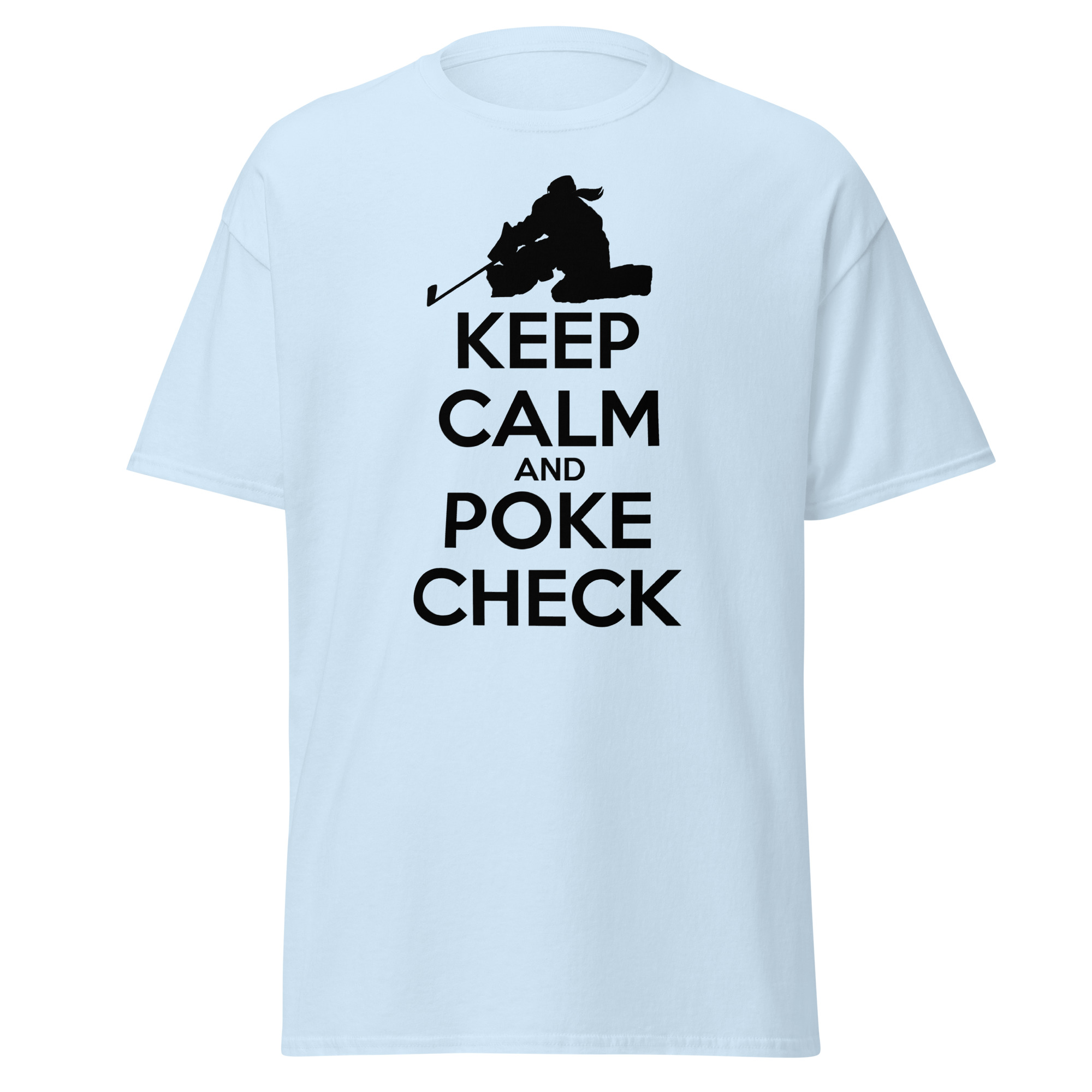KEEP CALM AND POKE CHECK (Female Hockey) Unisex classic tee - Image 12