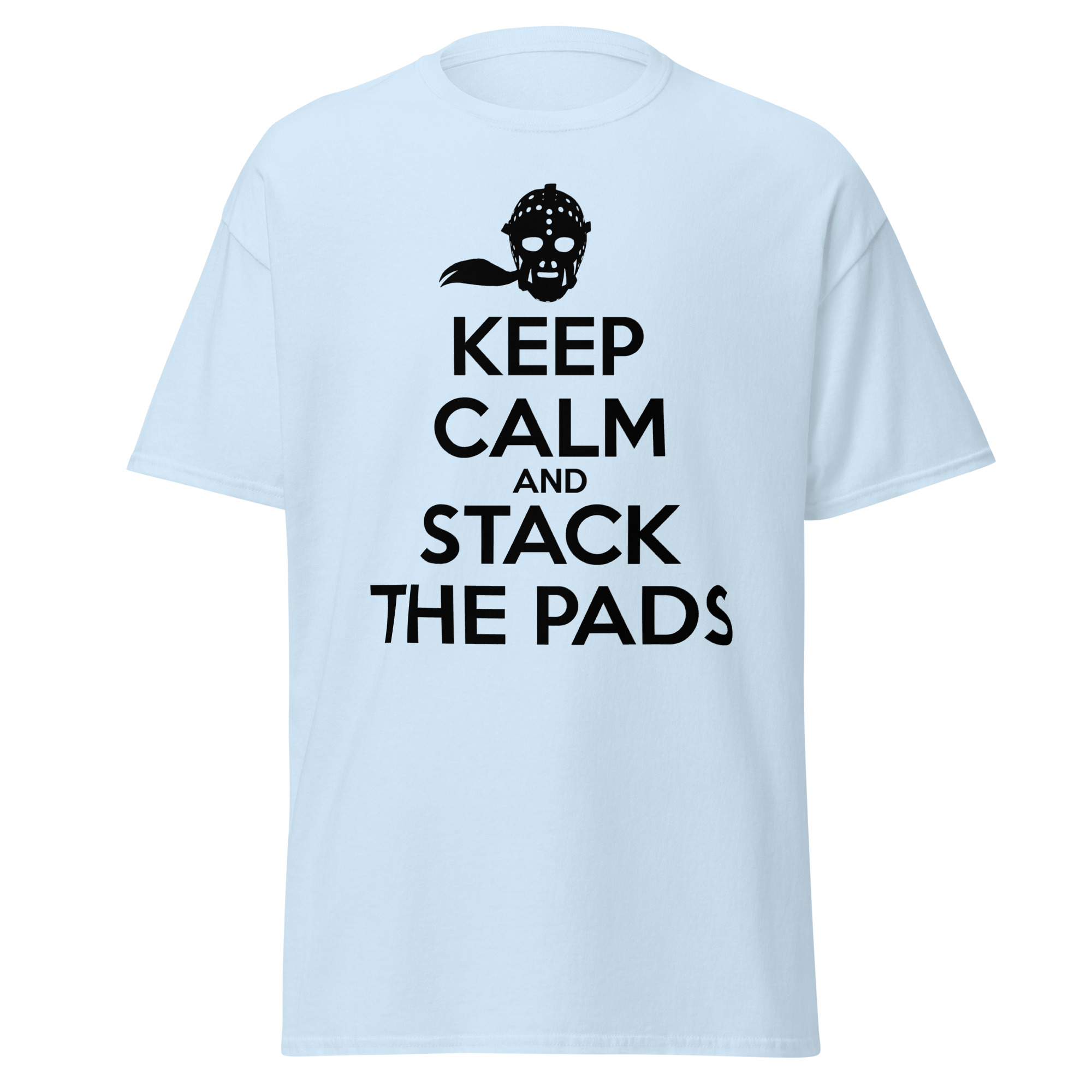 KEEP CALM AND STACK THE PADS (Female Hockey) Unisex classic tee - Image 12