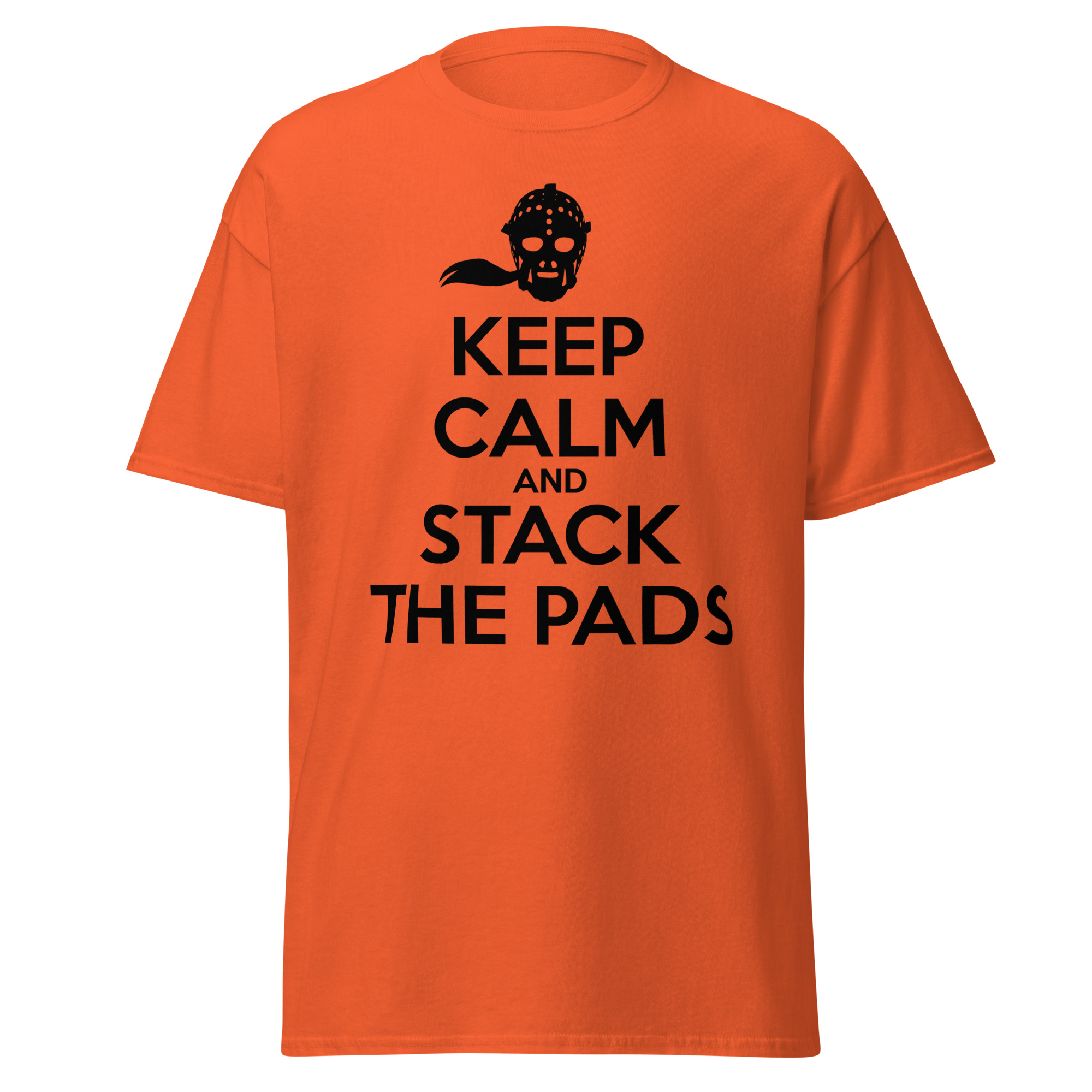 KEEP CALM AND STACK THE PADS (Female Hockey) Unisex classic tee - Image 7