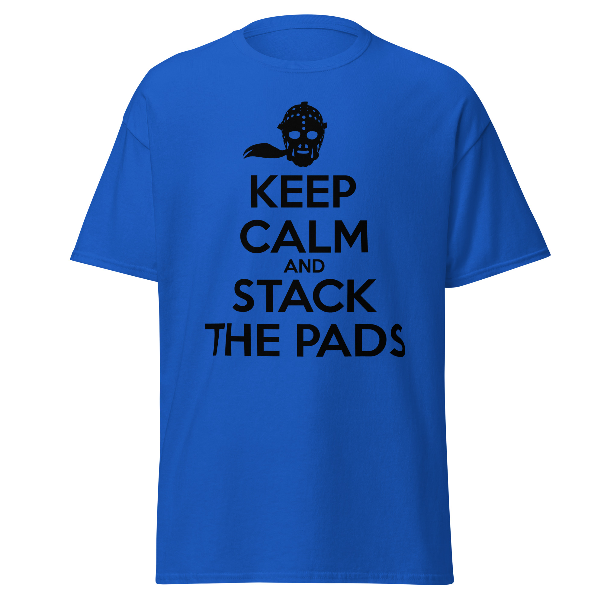 KEEP CALM AND STACK THE PADS (Female Hockey) Unisex classic tee - Image 4