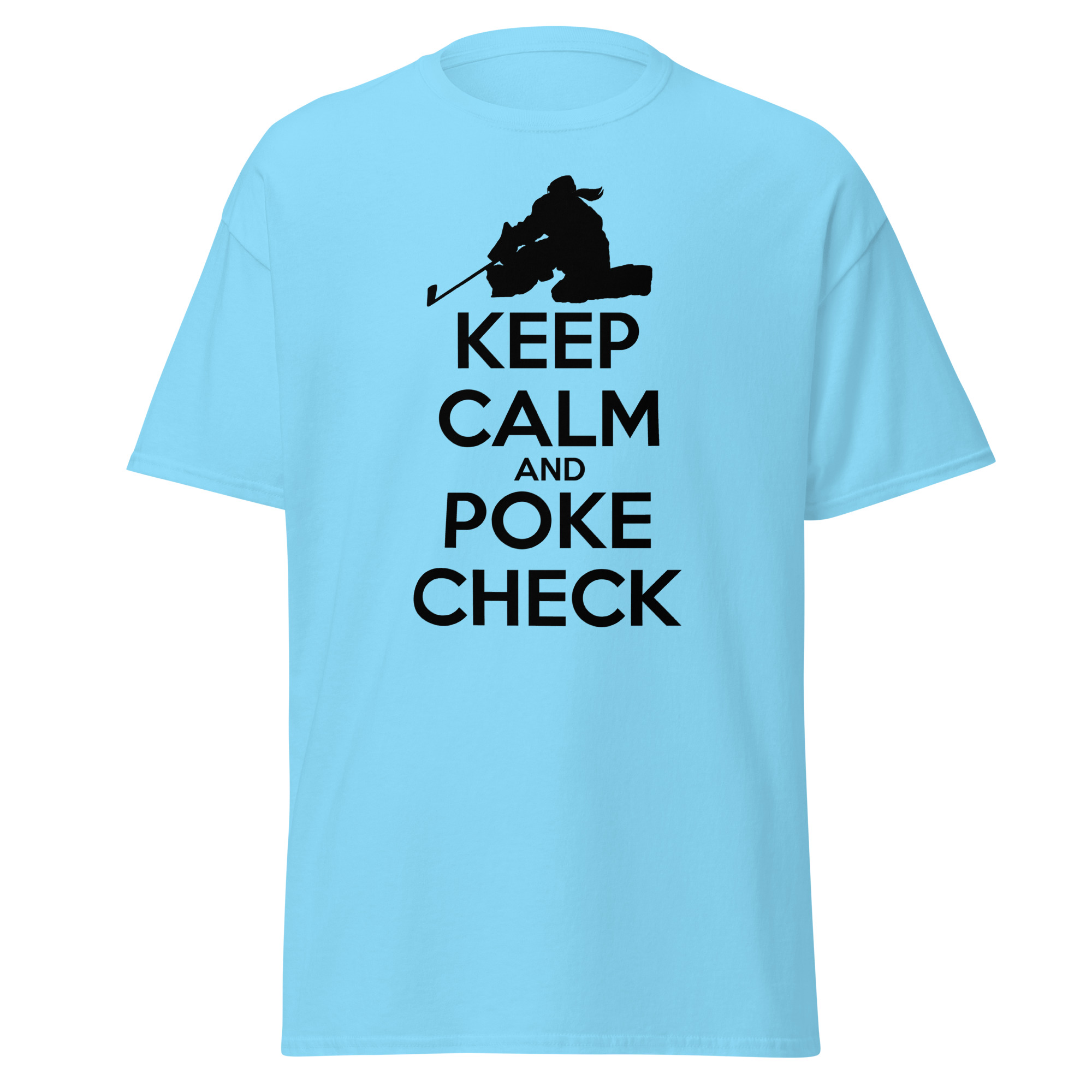 KEEP CALM AND POKE CHECK (Female Hockey) Unisex classic tee - Image 11