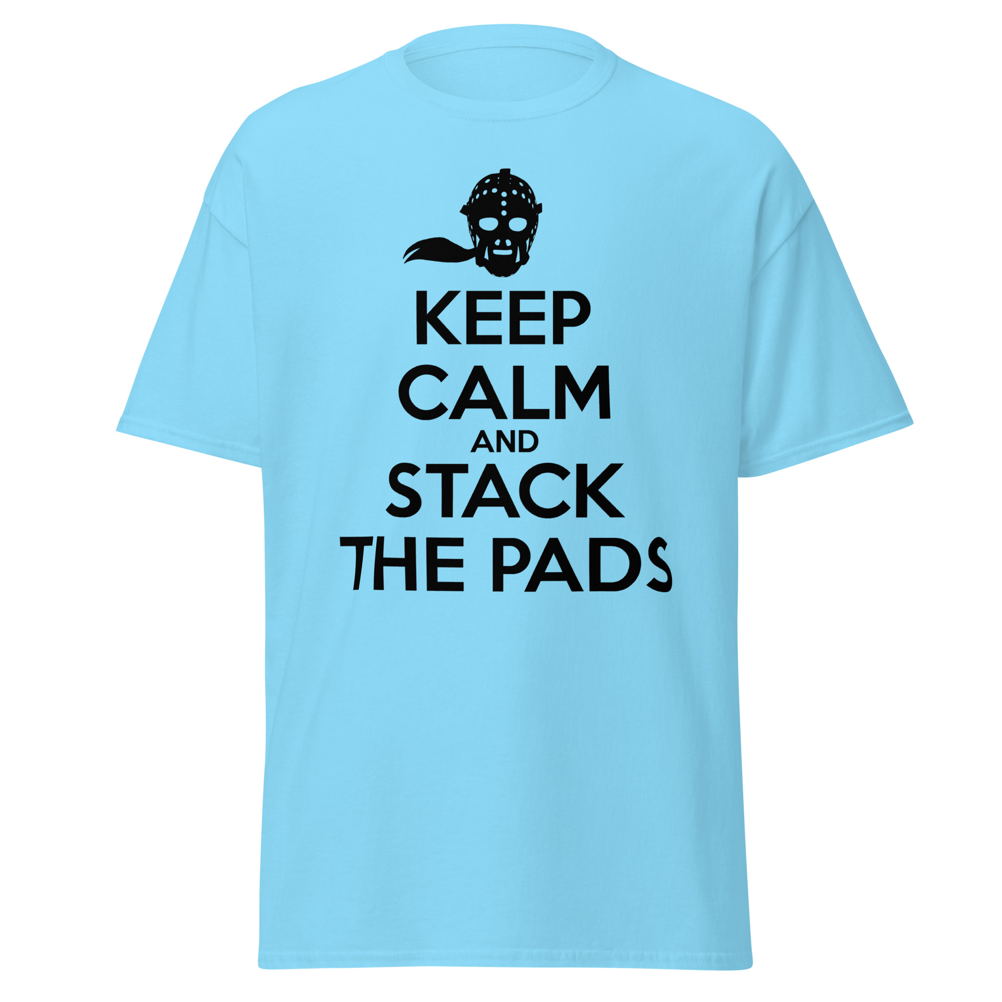 KEEP CALM AND STACK THE PADS (Female Hockey) Unisex classic tee - Image 11
