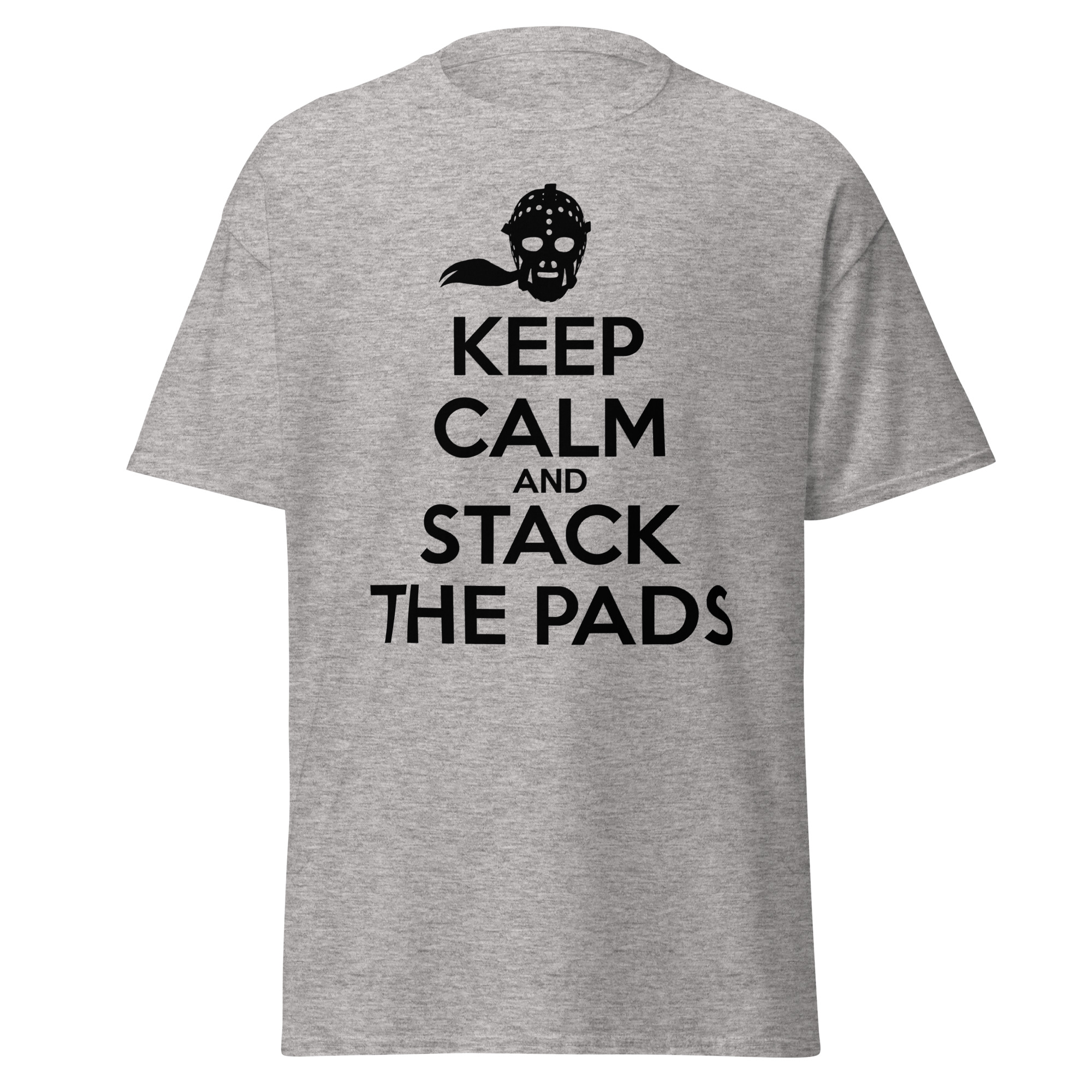KEEP CALM AND STACK THE PADS (Female Hockey) Unisex classic tee - Image 10