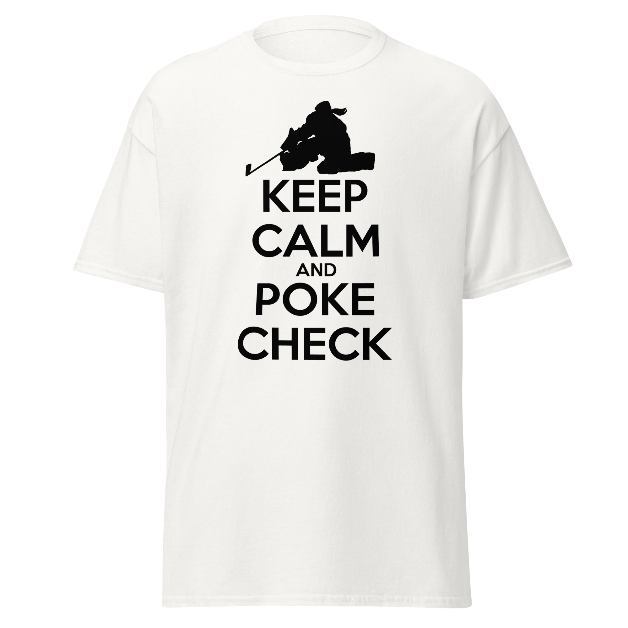 KEEP CALM AND POKE CHECK (Female Hockey) Unisex classic tee - Image 14