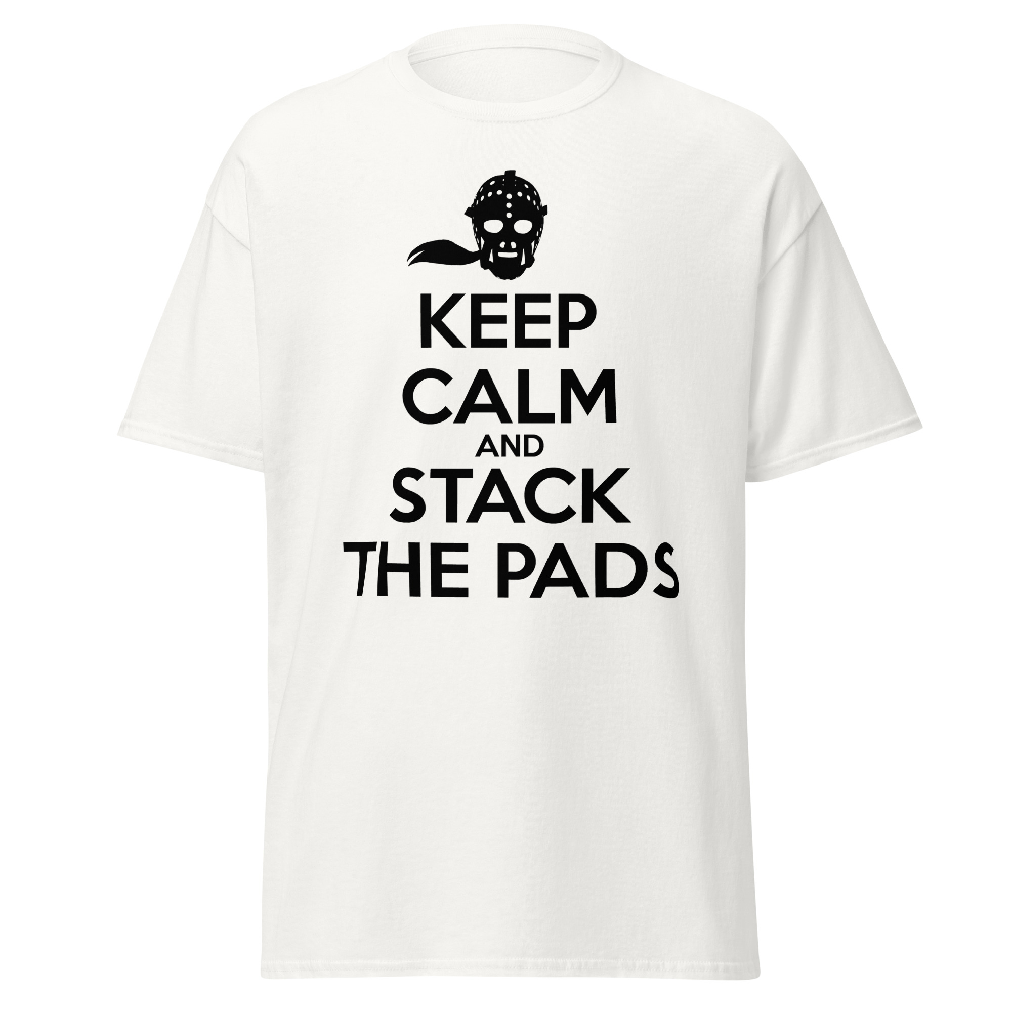 KEEP CALM AND STACK THE PADS (Female Hockey) Unisex classic tee - Image 14