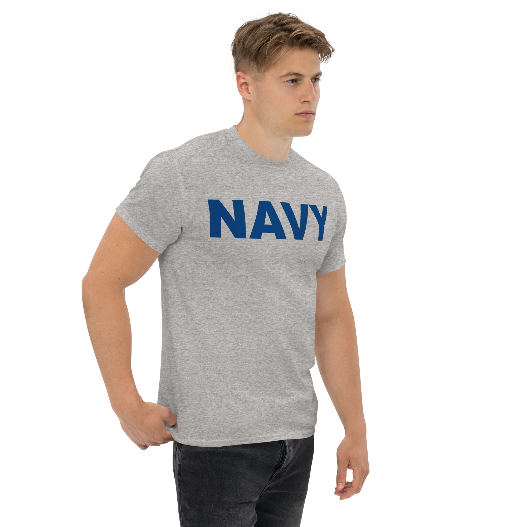 NAVY (Blue) Unisex classic tee - Image 2