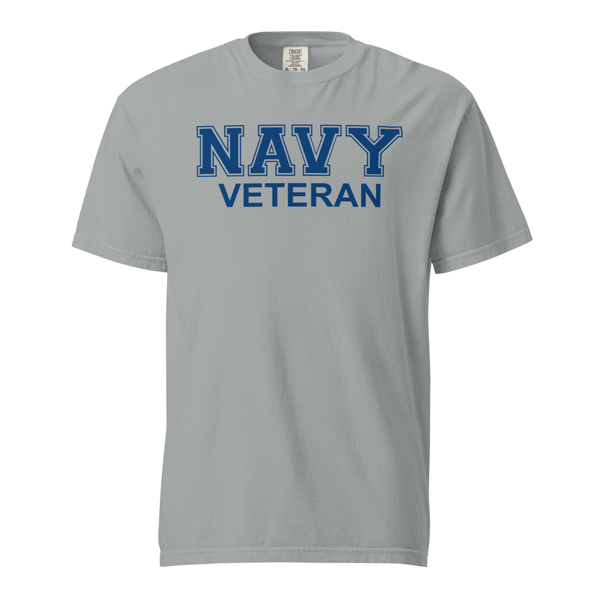 NAVY VETERAN (Blue Text) Unisex garment-dyed heavyweight t-shirt - Image 7