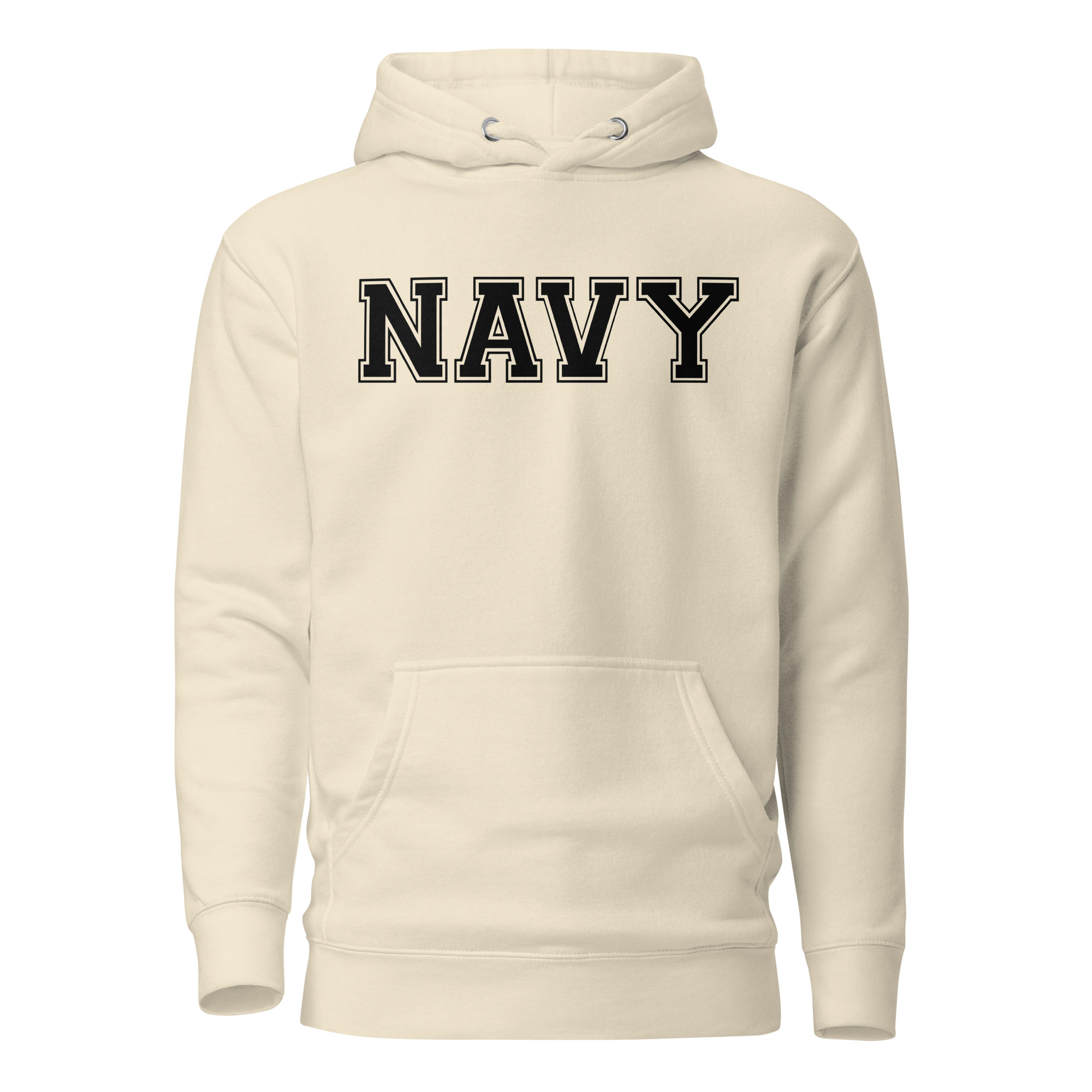 NAVY (varsity black) Unisex Hoodie - Image 9